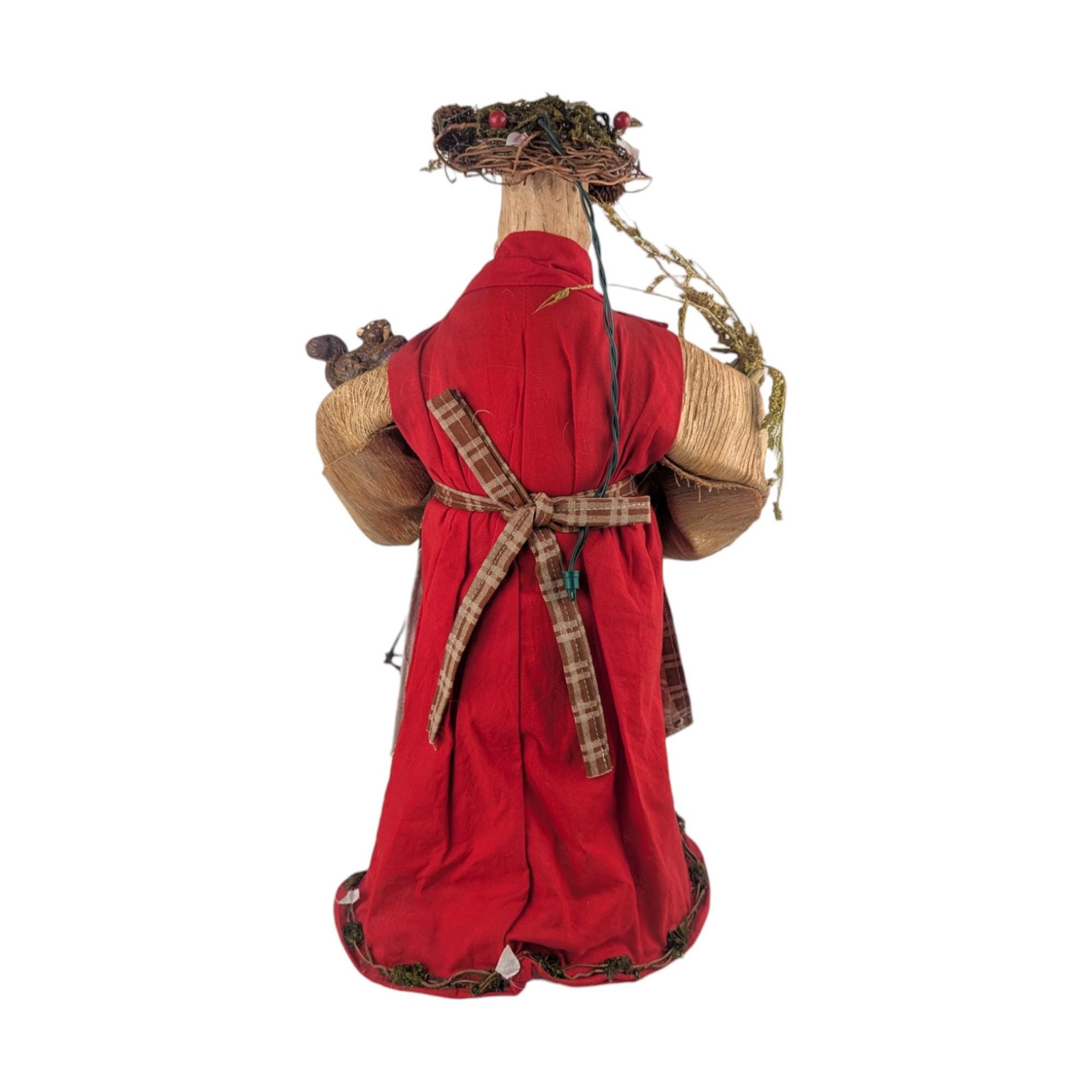 Vintage Silvestri Woodland Santa Tree Topper