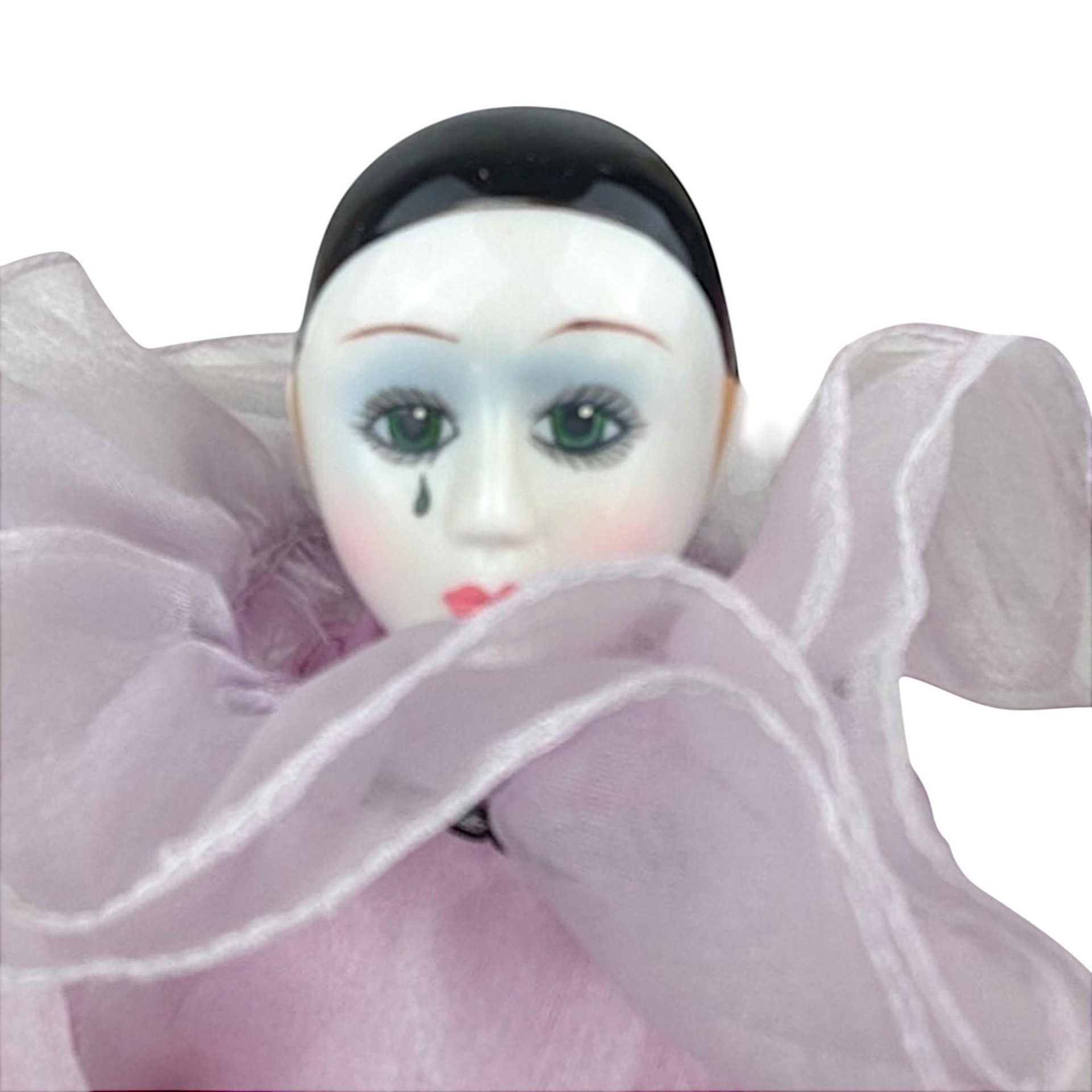 Vintage Pierrot Harlequin Doll