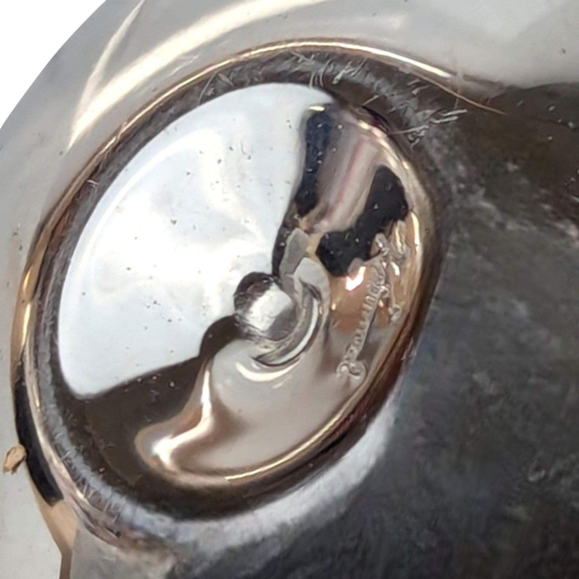 Vintage 1950s Raimond Silver Plate Roly Poly Clown Bank