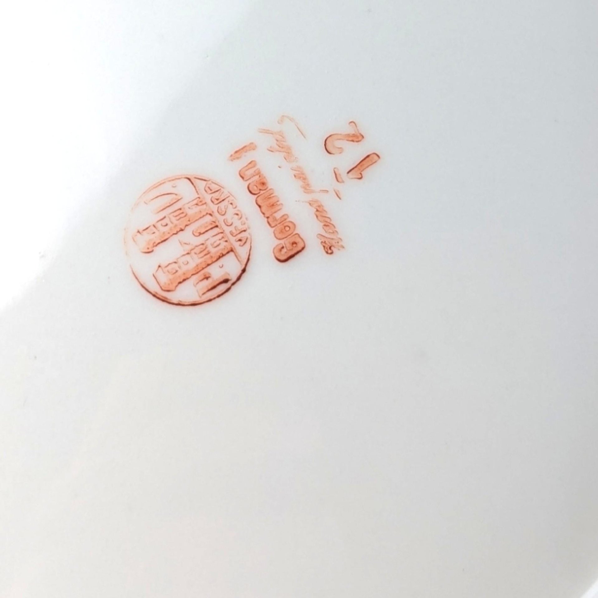 PV Vessra Germany Hand-Painted Floral Plate