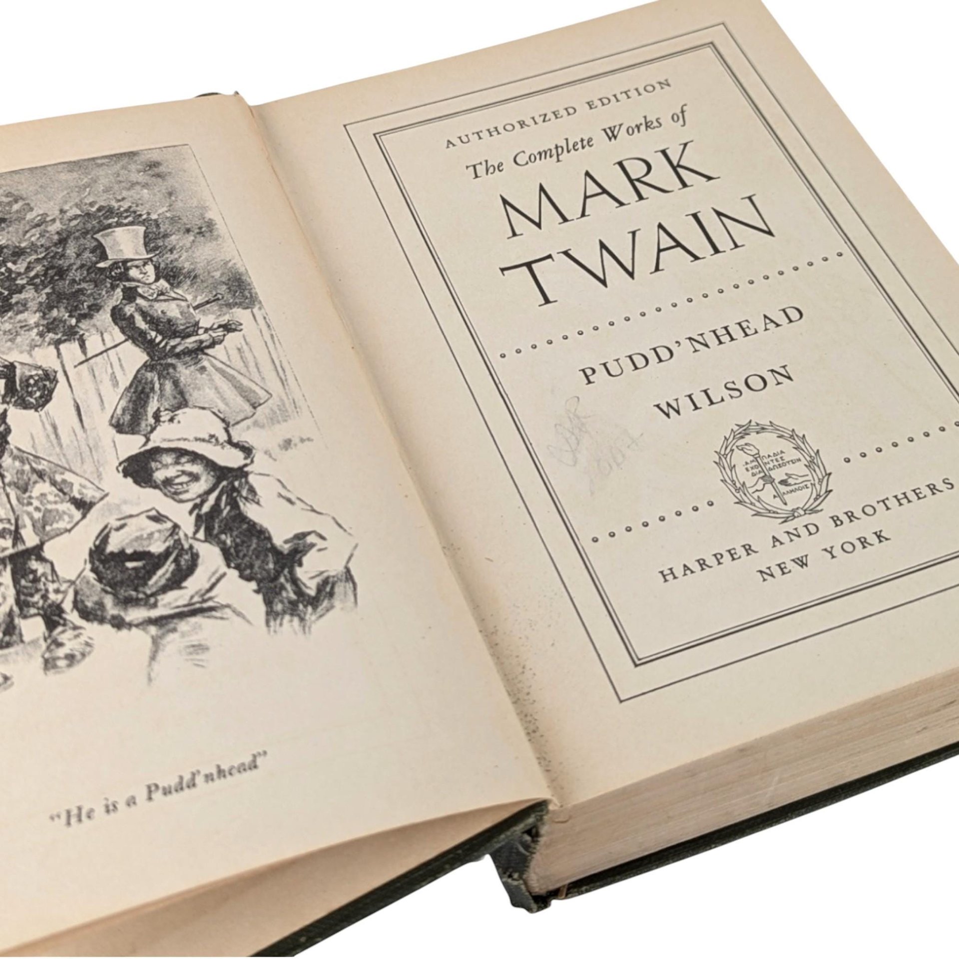 1922 Harper & Brothers Pudd'nhead Wilson Hardcover, Mark Twain