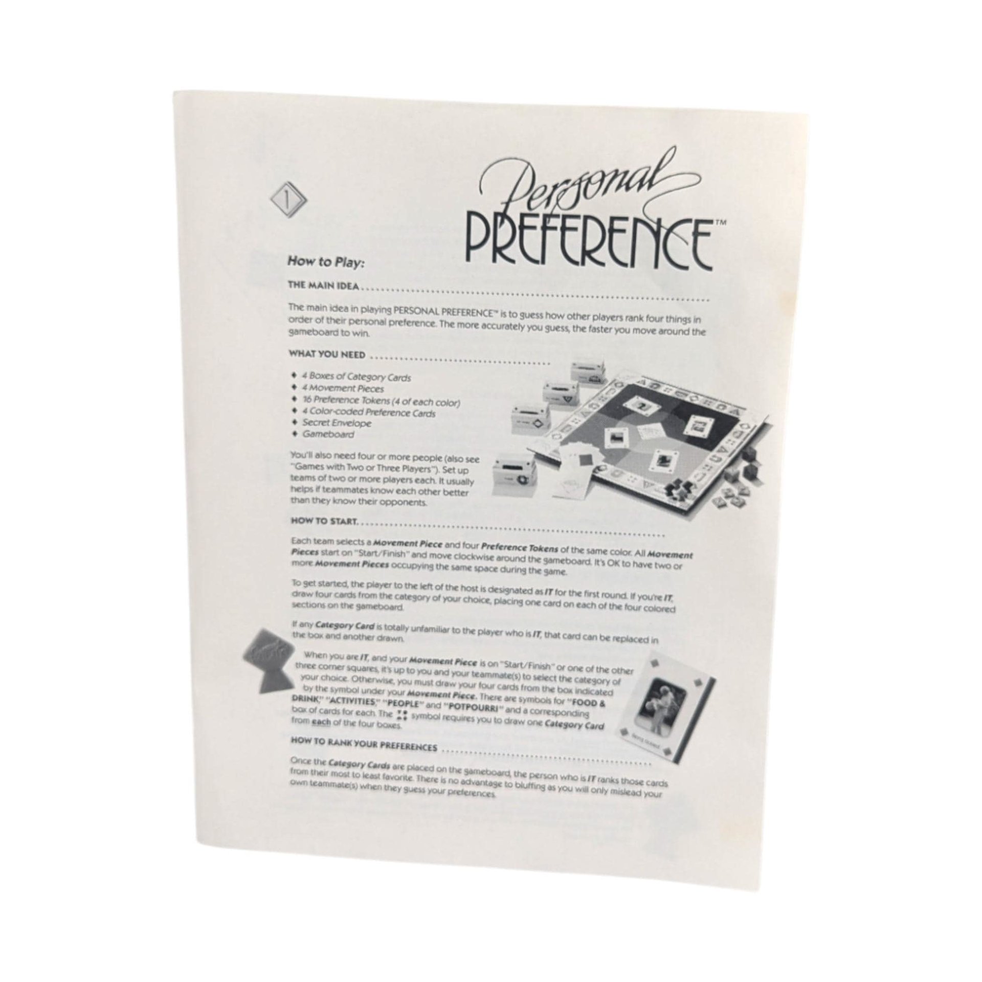 1987 Personal Preference Game