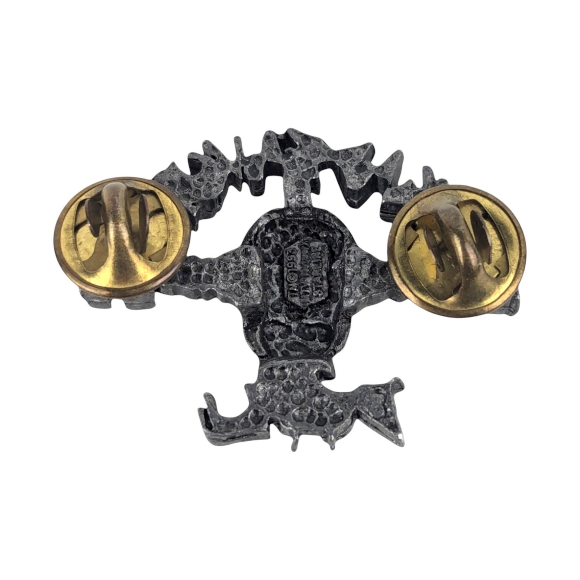 1993 MTV Headbangers Ball Pewter Pendant and Pin Set