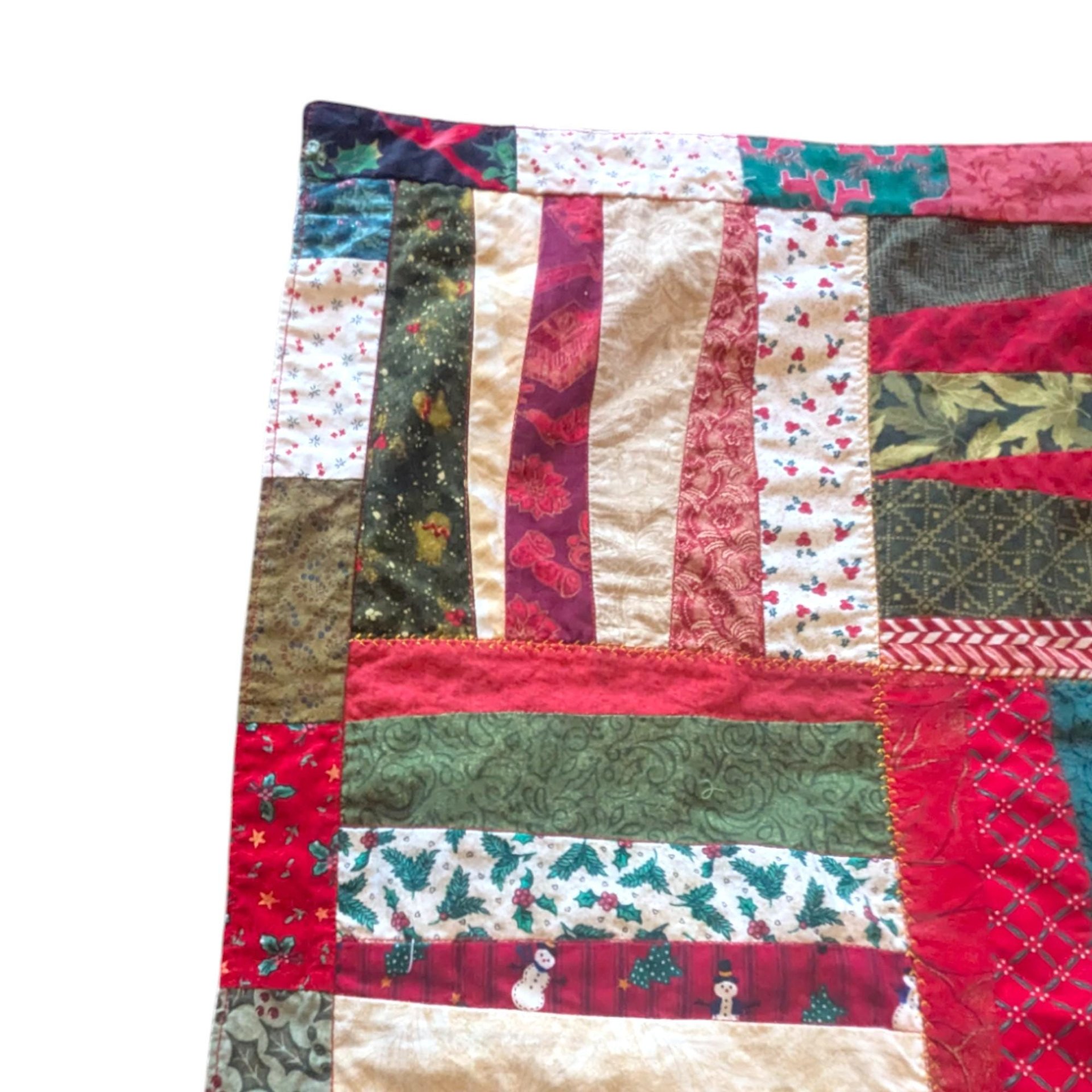 Vintage Handmade Christmas Table Runner