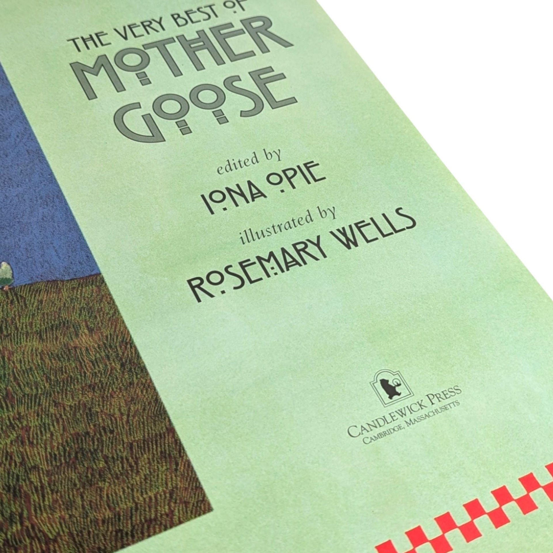 2002 The Very Best of Mother Goose Hardcover Book