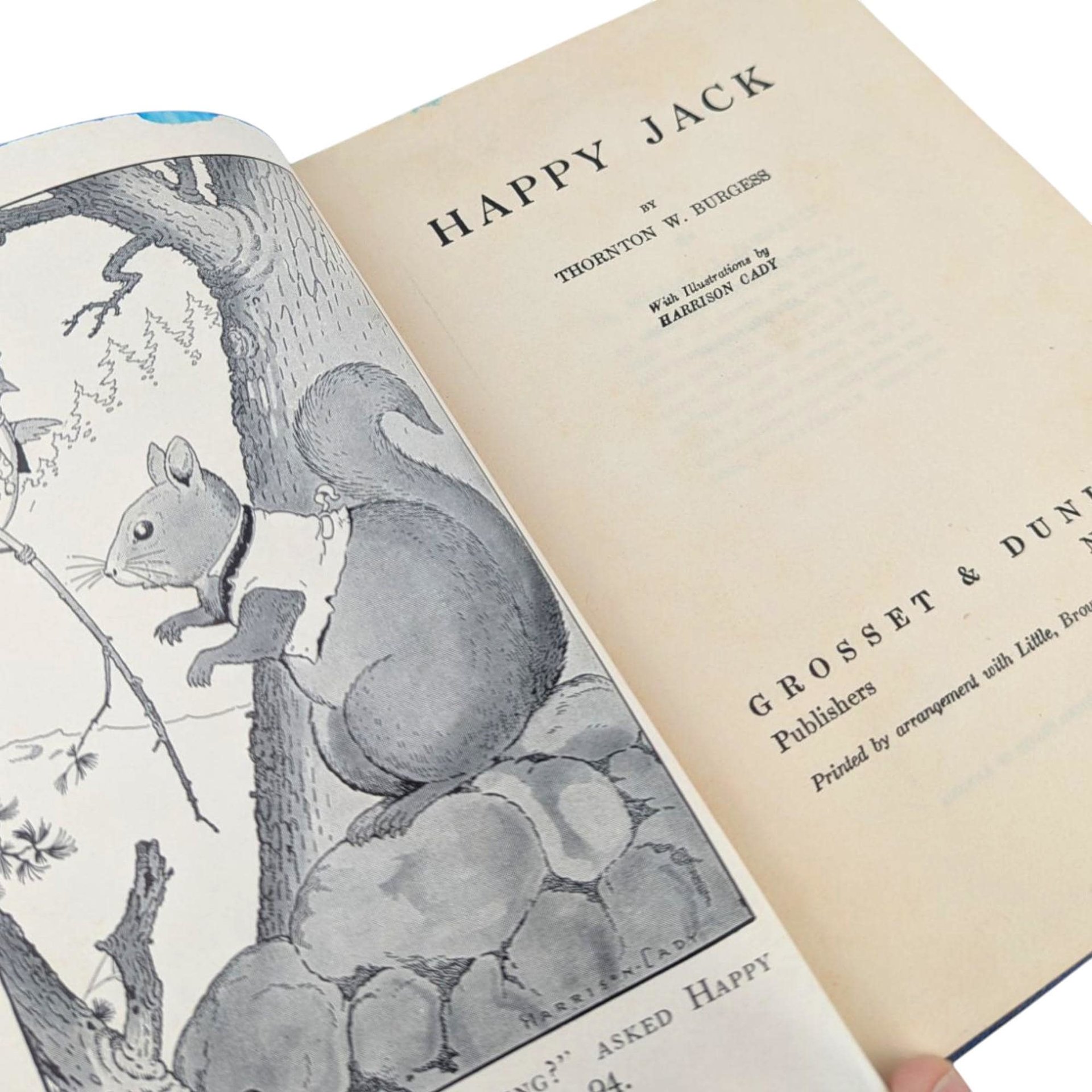 1918 Happy Jack Hardcover Book, Thornton W. Burgess