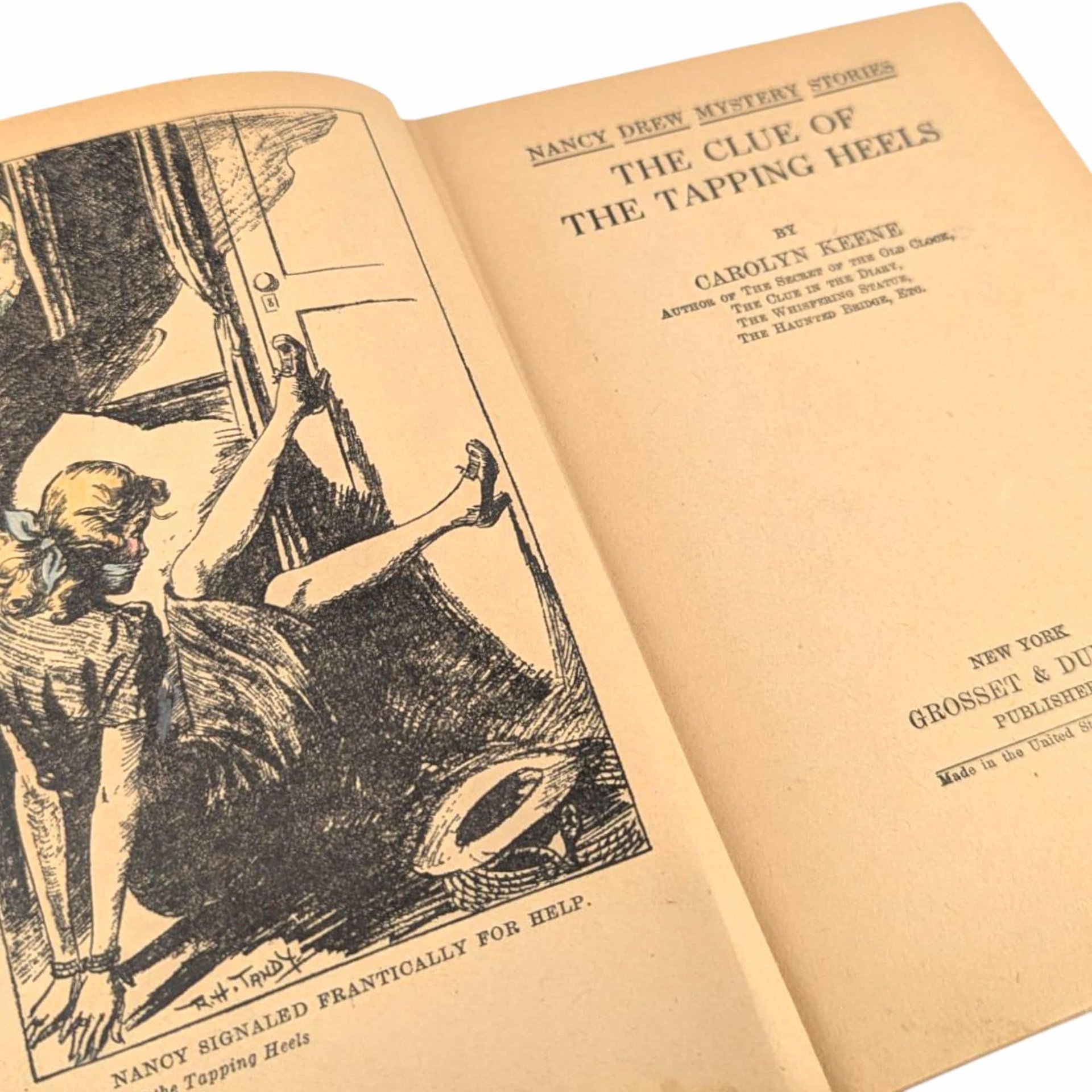 1939 The Clue of the Tapping Heels: Nancy Drew Hardcover
