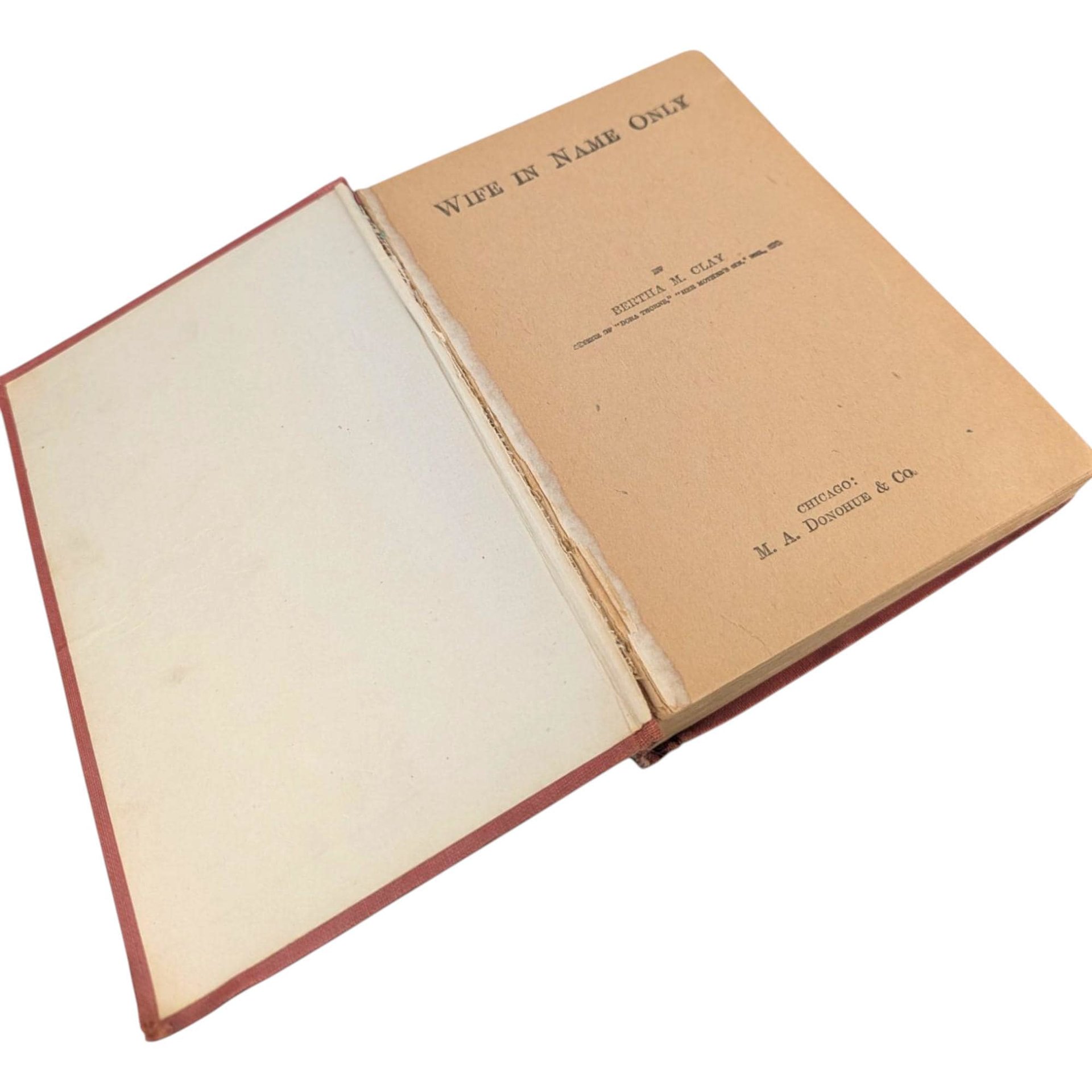 1876 Wife in Name Only Hardcover: Bertha M. Clay