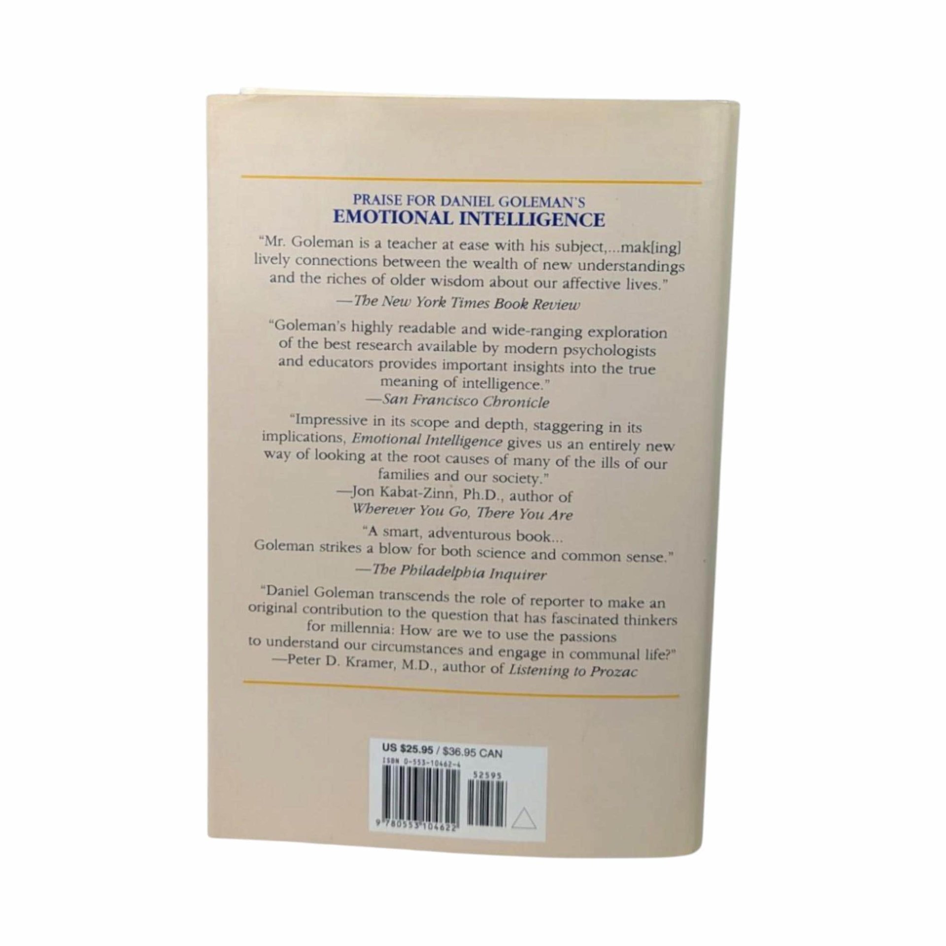 1998 Working with Emotional Intelligence Hardcover: Daniel Goleman