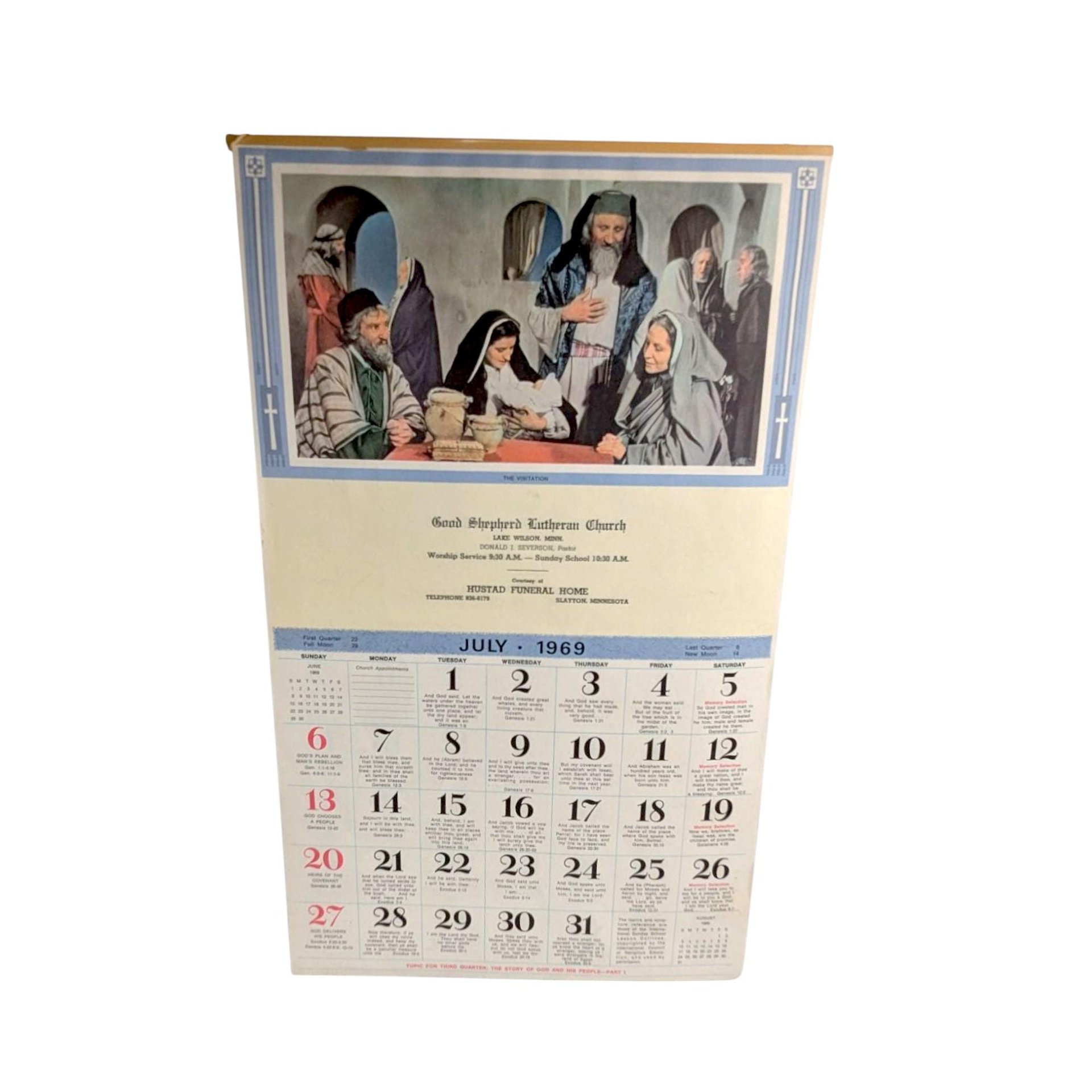 1969 Daily Bible Studies Calendar: Good Shepherd Lutheran Church