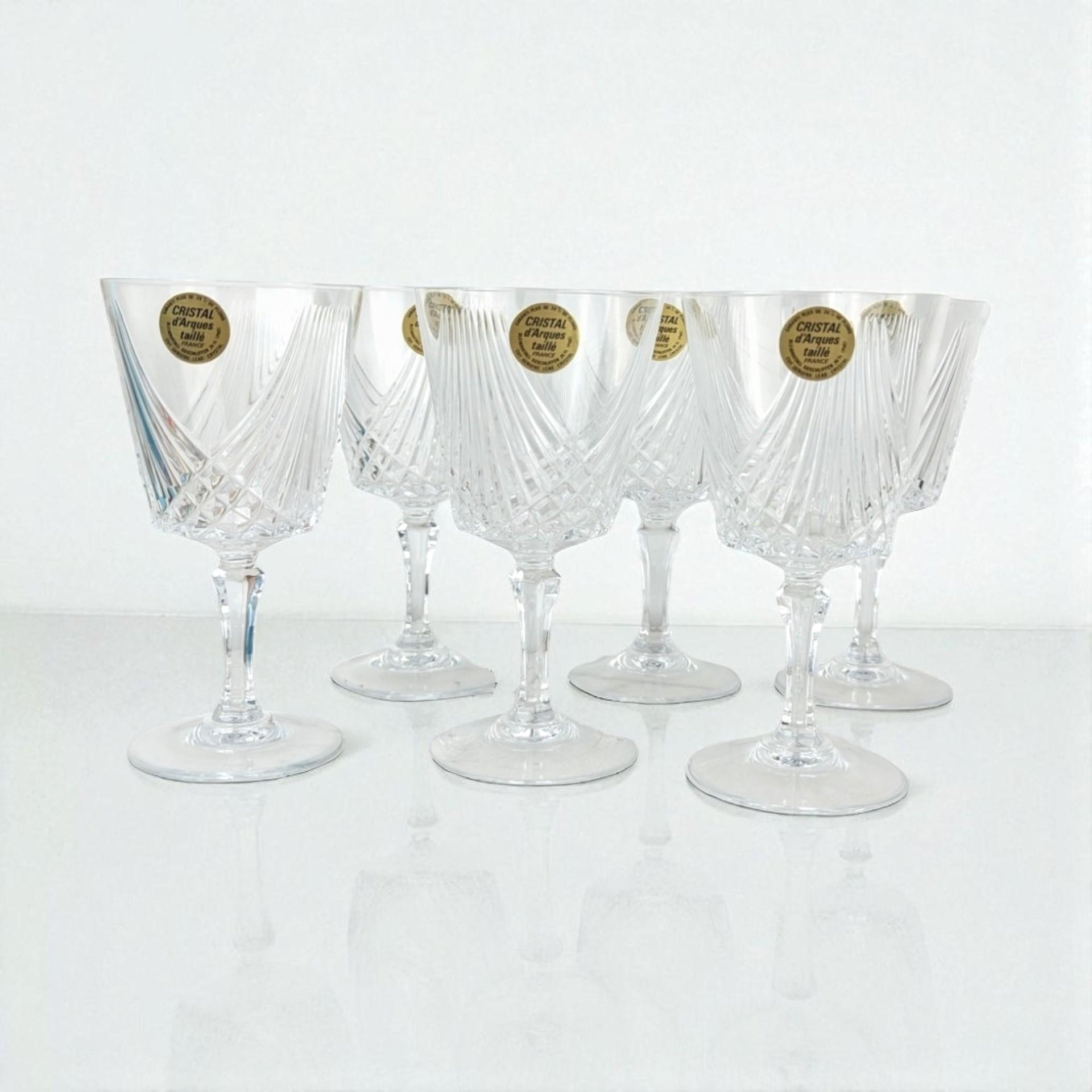 Vintage Crystal D'Arques Water Goblets