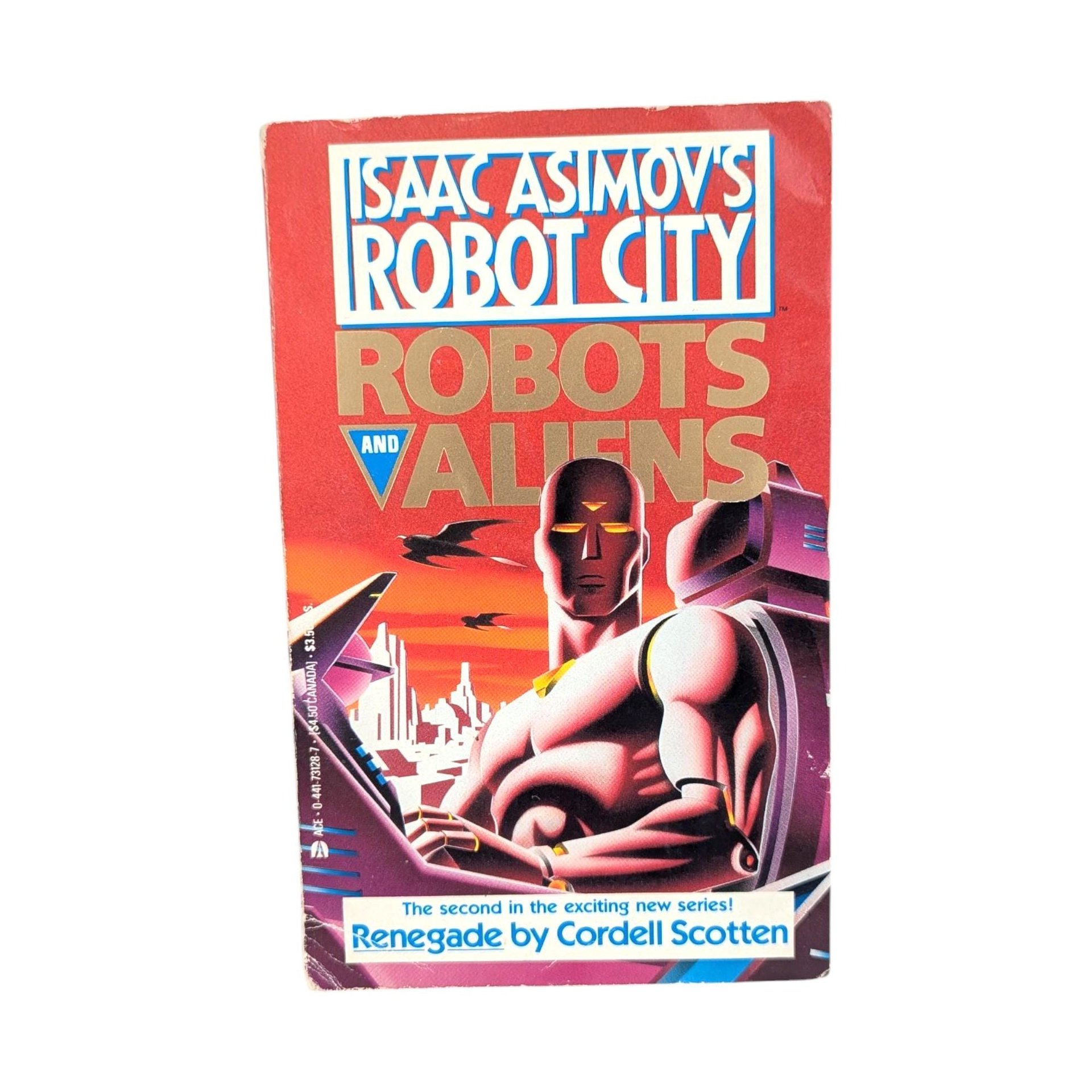1989 Isaac Asimov Robots and Aliens Paperback Books: Set of 3
