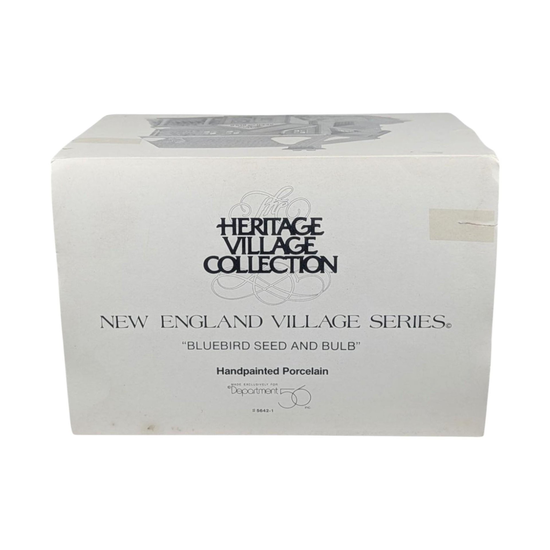 1992 Dept 56 Bluebird Seed and Bulb New England Village