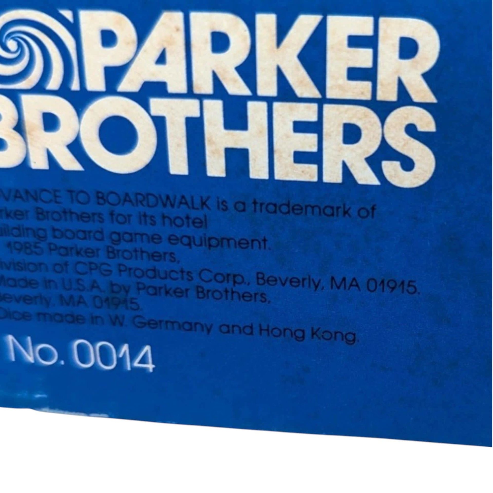 1985 Parker Brothers Advance to Boardwalk Game
