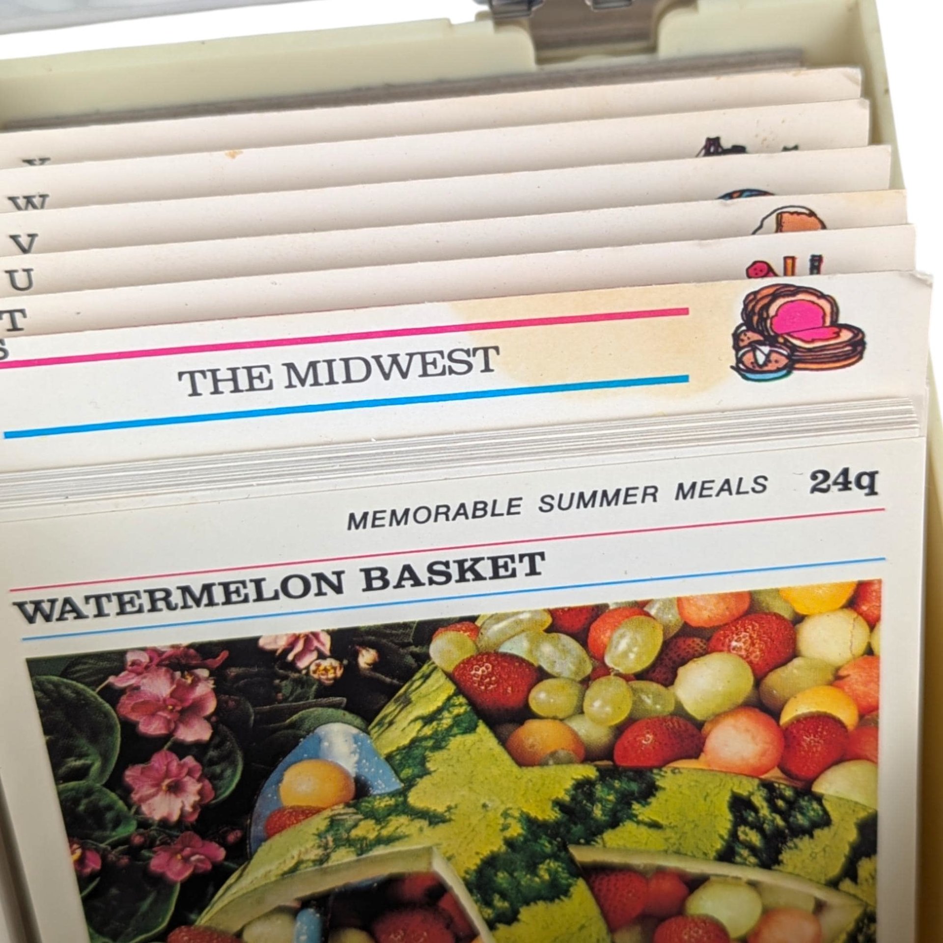 1973 McCall's Great American Recipe Card Box