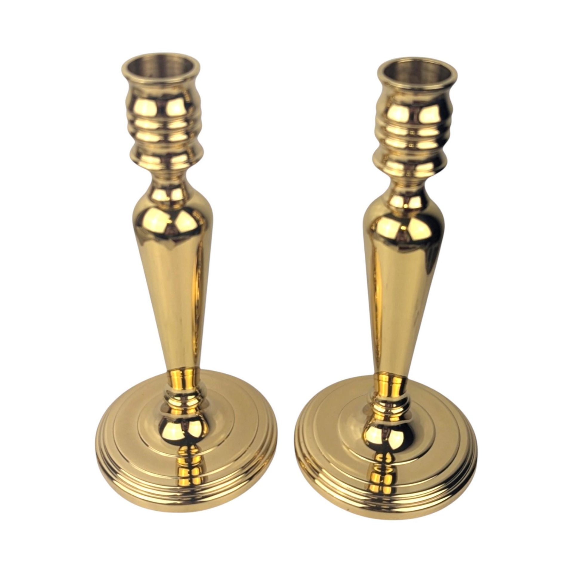 Vintage Baldwin Brass Candlestick Holders Pair