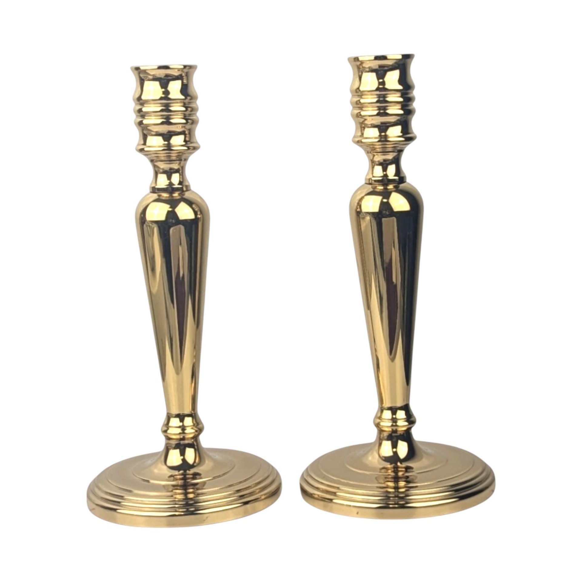 Vintage Baldwin Brass Candlestick Holders Pair