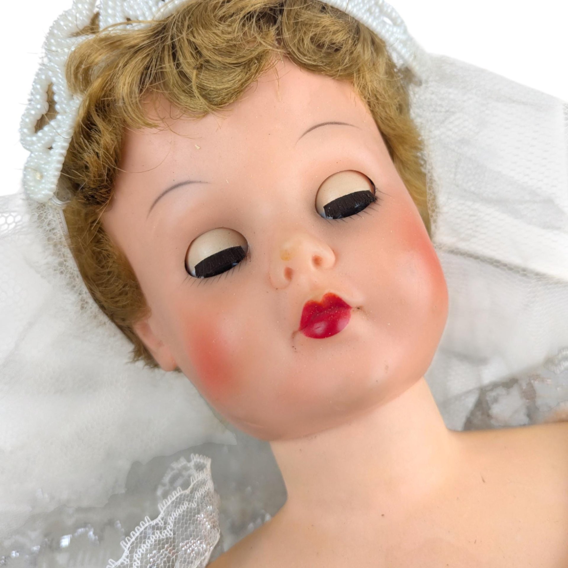 Vintage 1950s Large Bride Doll
