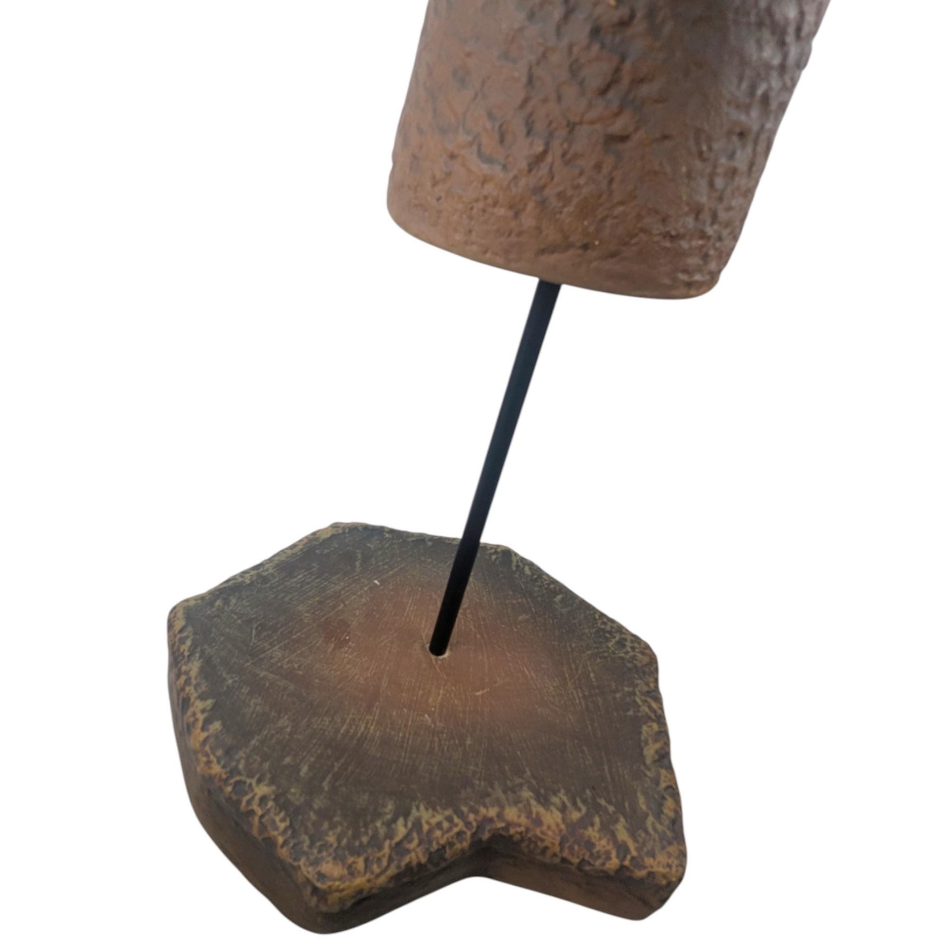 Vintage JH Boone Terracotta Indian with Spear Statue