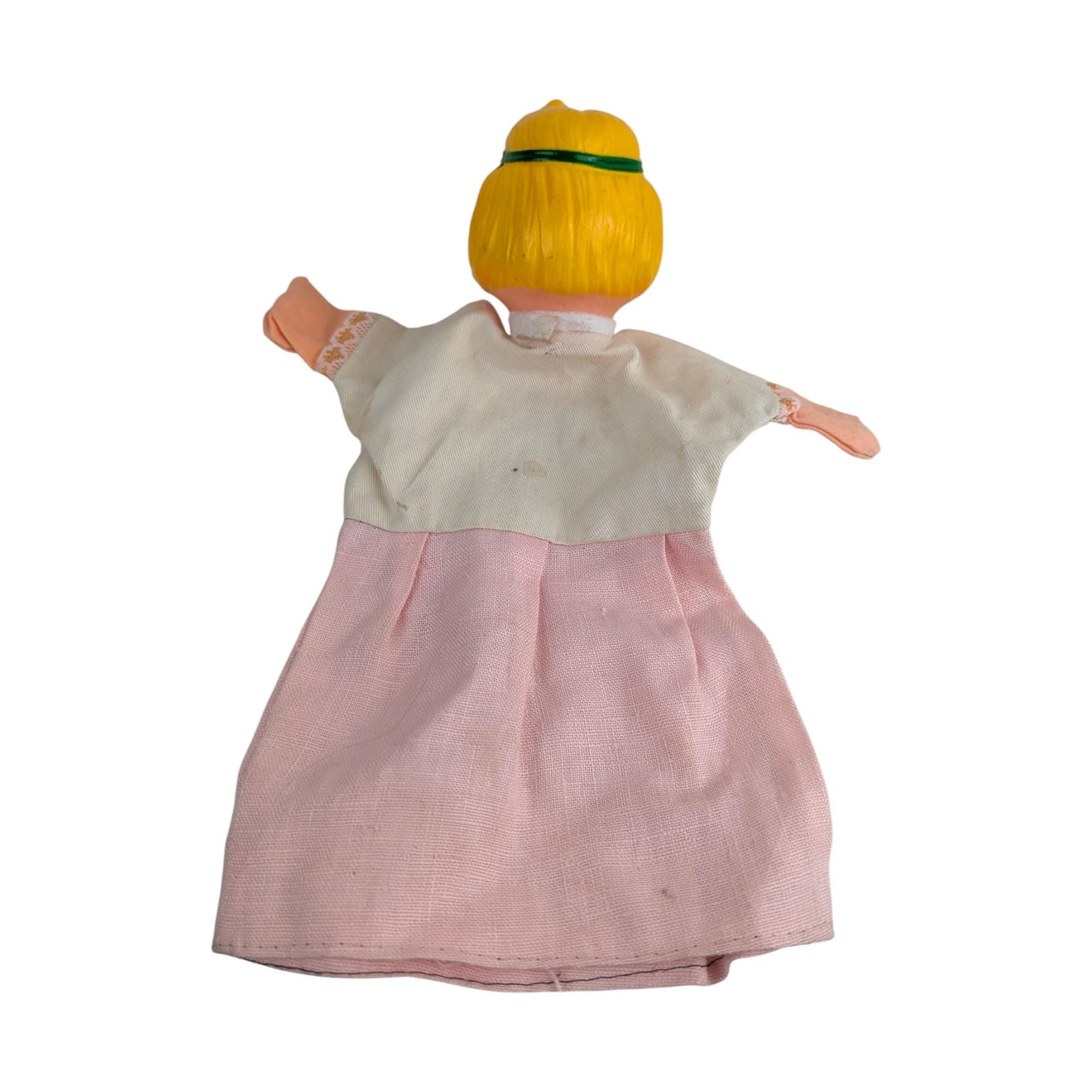 Vintage 12" Female Character Rubber Head Hand Puppet