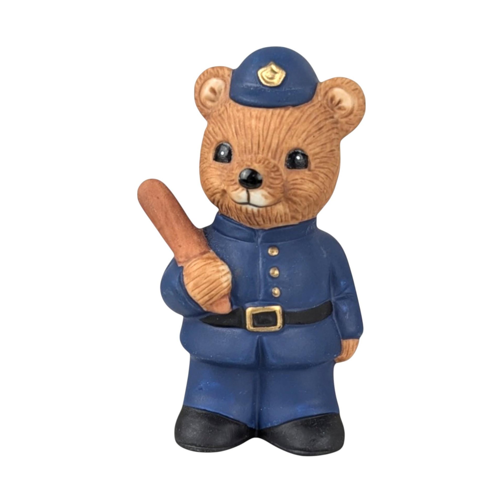 Vintage Homco 1406 5 Piece International Bear Set