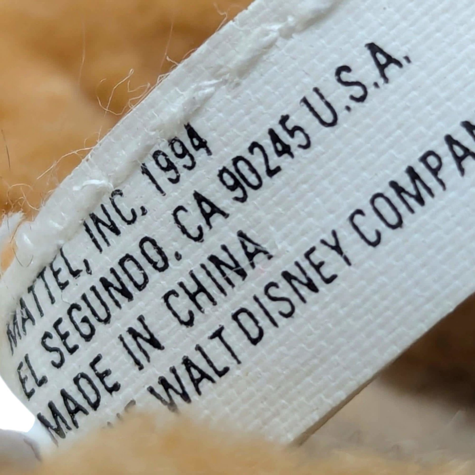 1994 Mattel Lion King Timon Plush