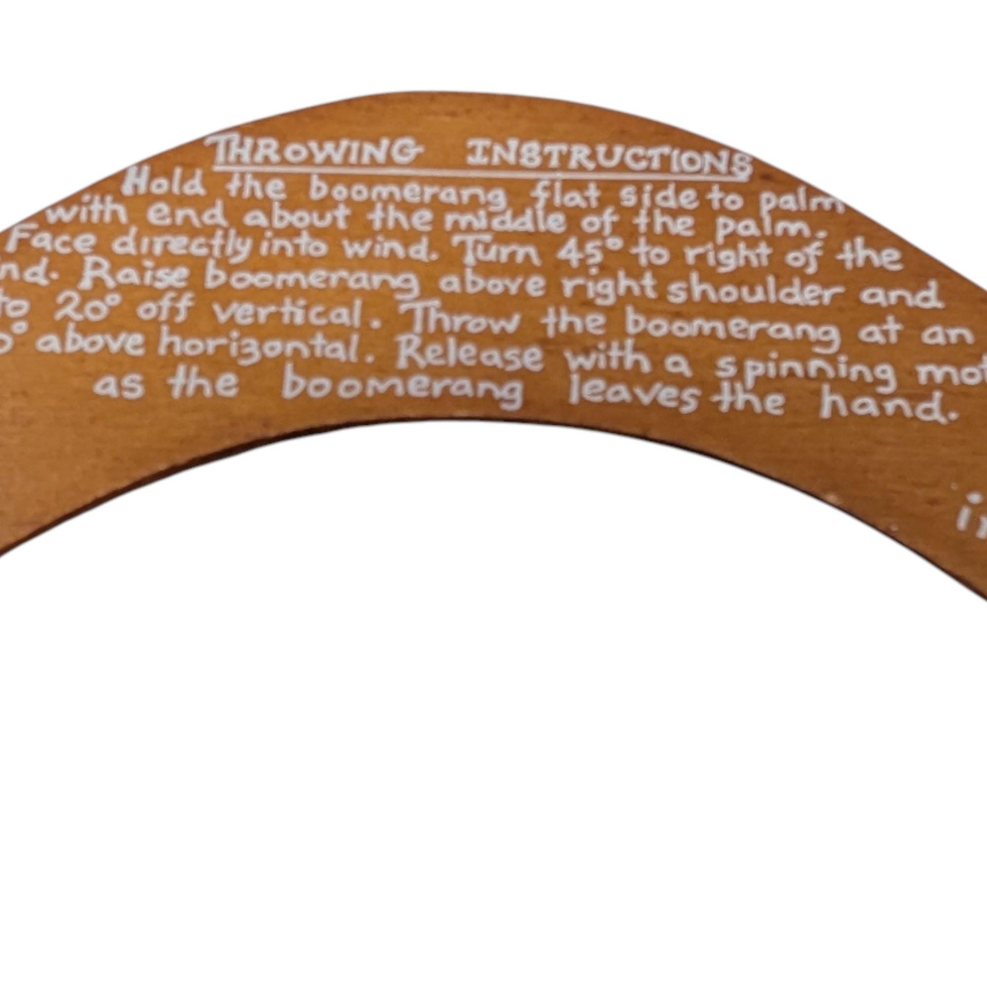 Vintage Australian Handmade Wooden Boomerang