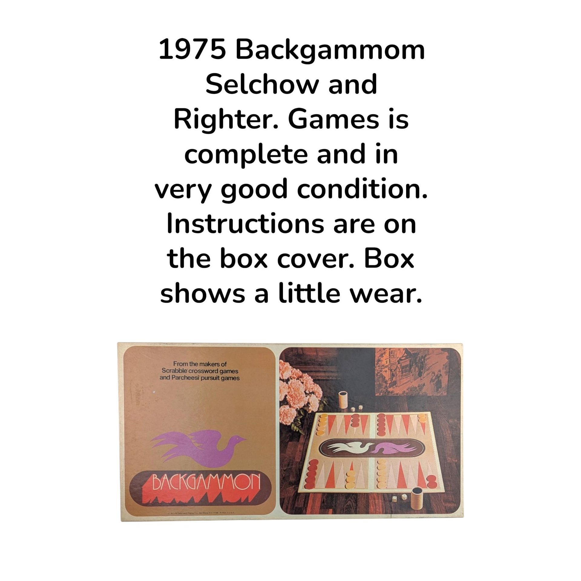 Selchow & Righter Backgammon Game (1975)