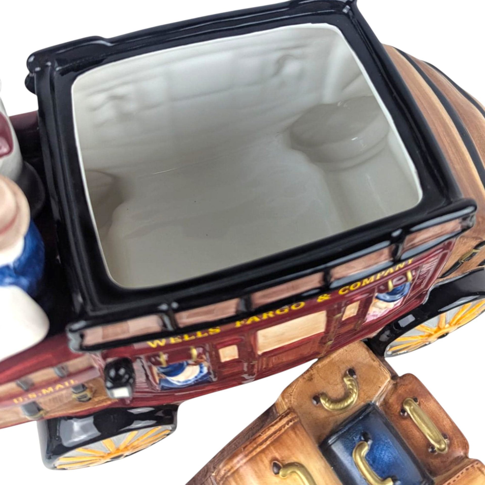 Wells Fargo Stagecoach Ceramic Cookie Jar (2002)