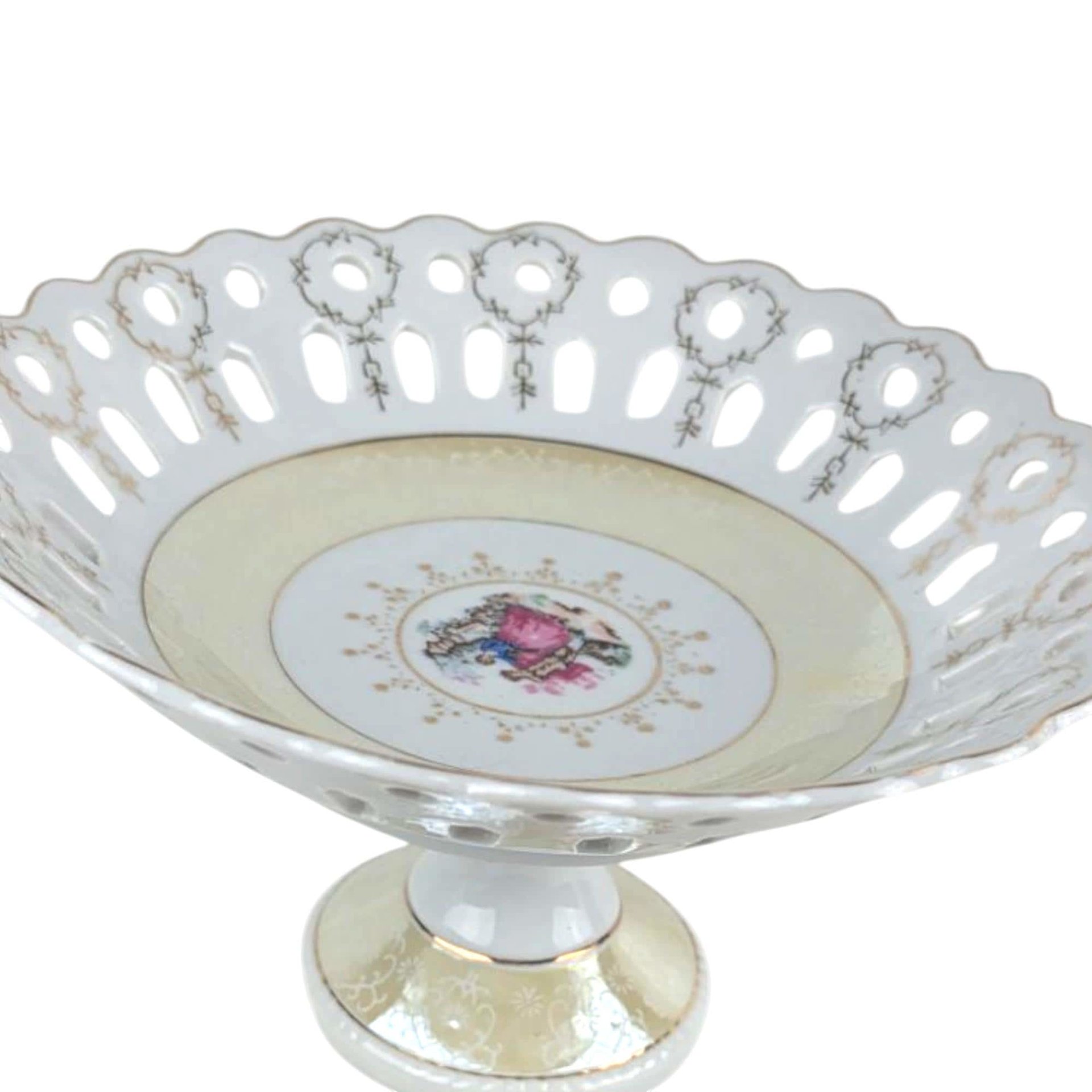 Vintage Arnart Porcelain Pedestal Bowl (M4036)