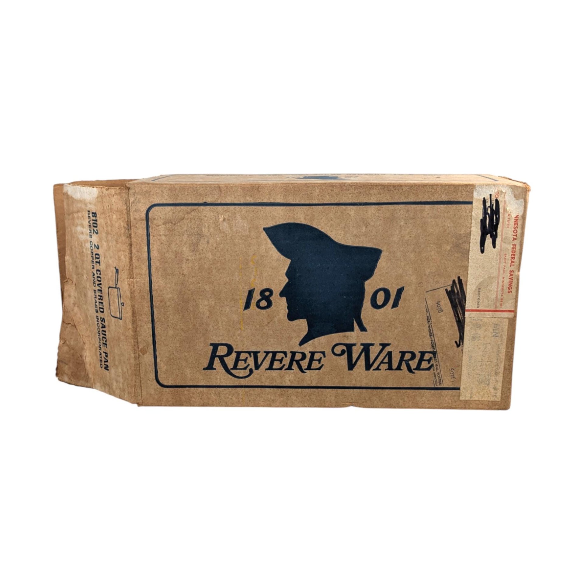 Vintage Revere Ware 2 Quart Sauce Pan