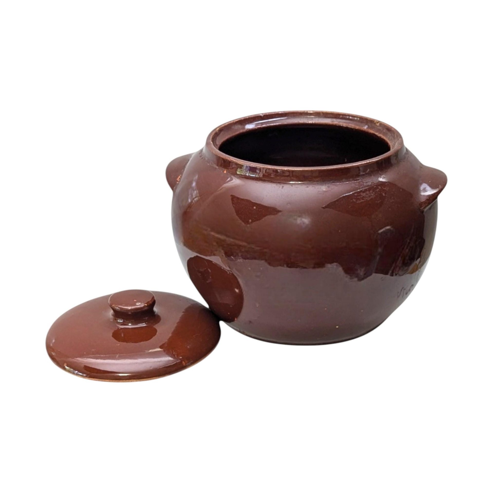 Vintage Watt Pottery 76 Covered Bean Pot