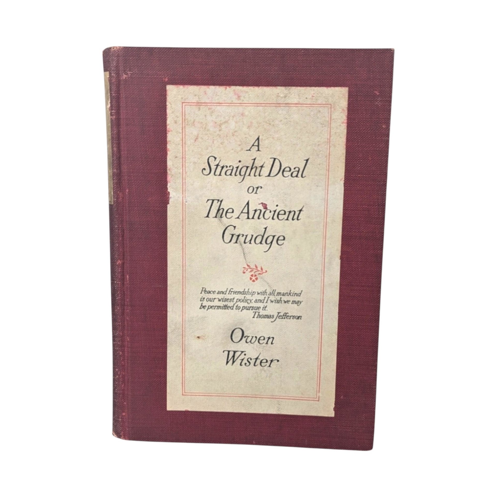 1920 A Straight Deal, Owen Wister
