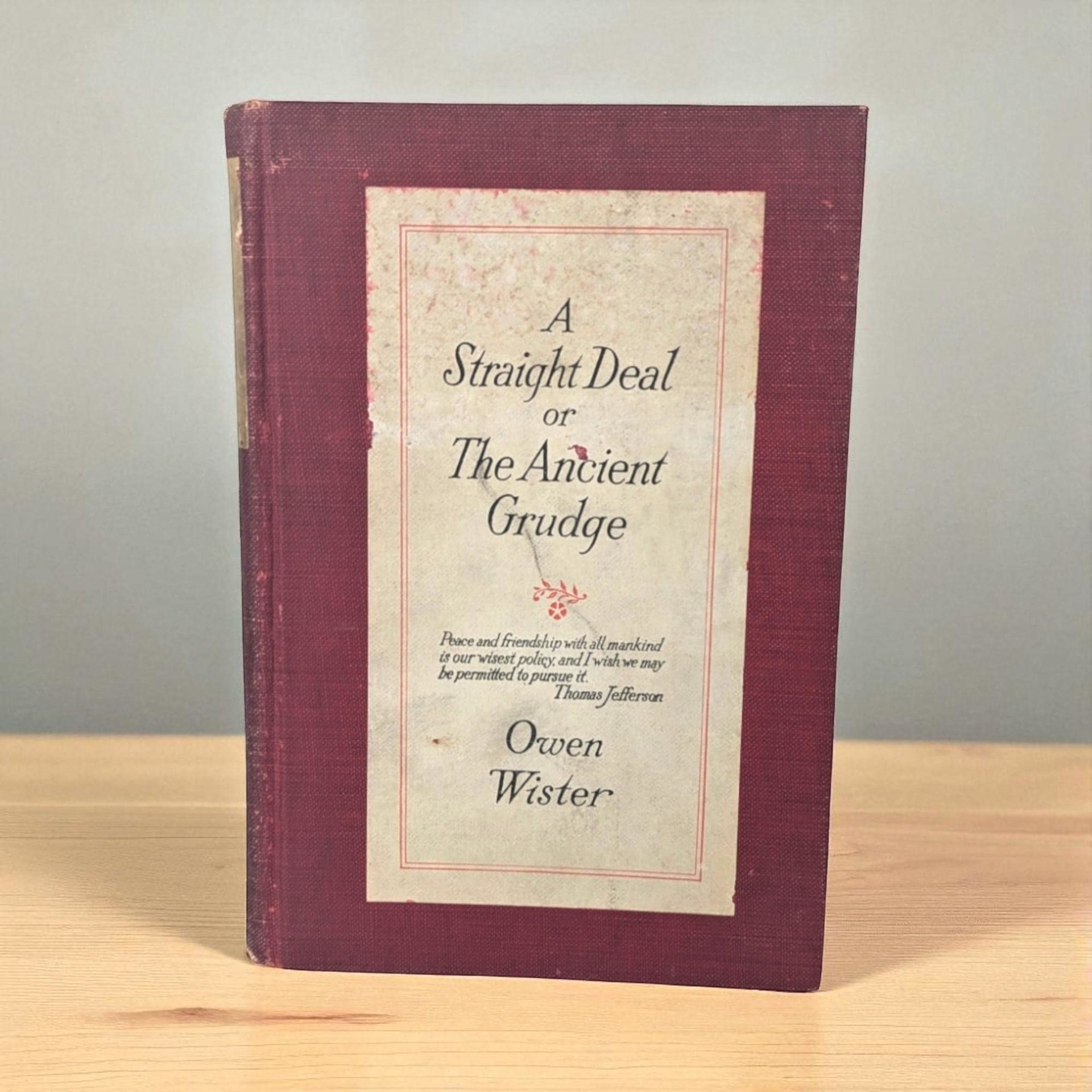 1920 A Straight Deal, Owen Wister