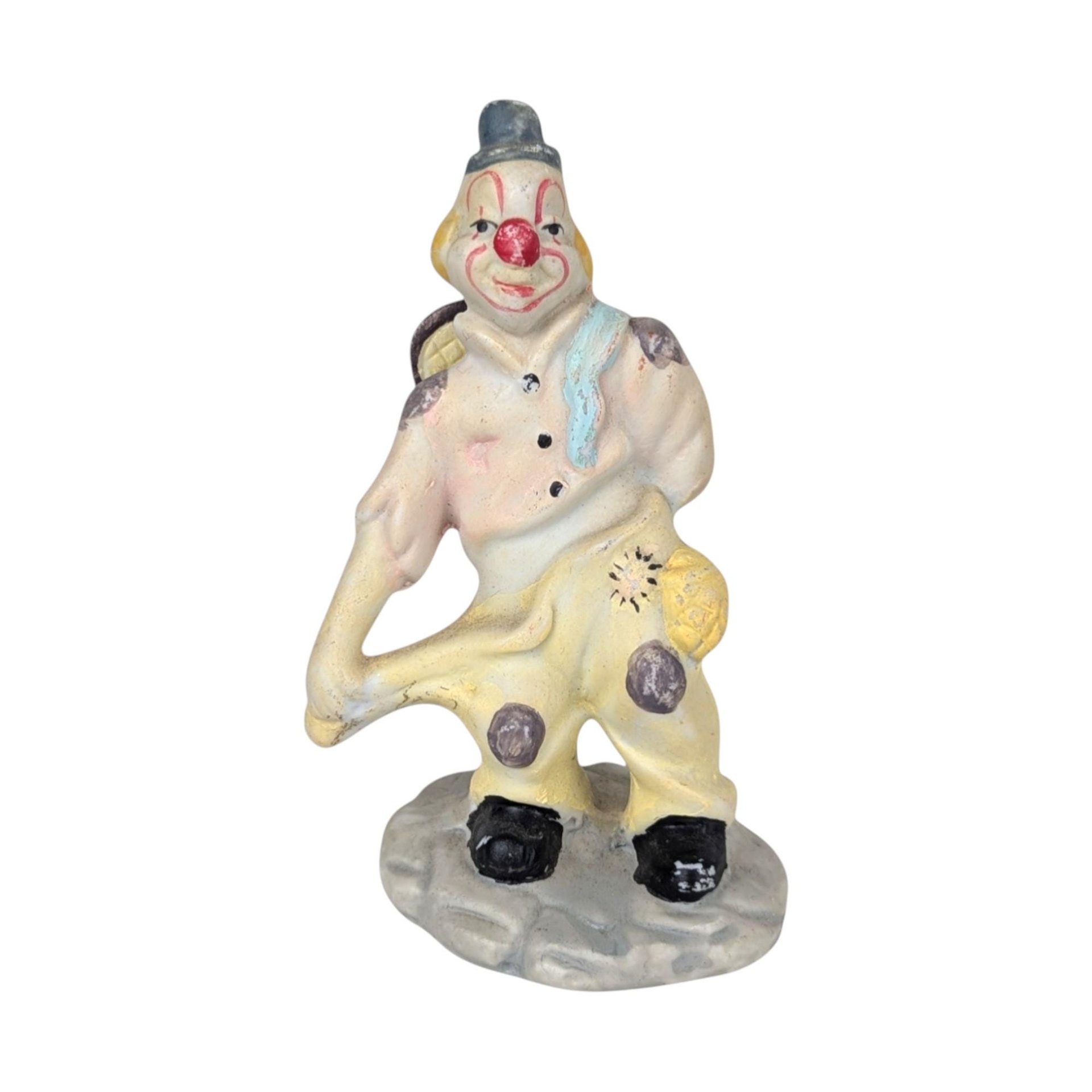 Vintage Ceramic Hobo Clown Figurine Trio