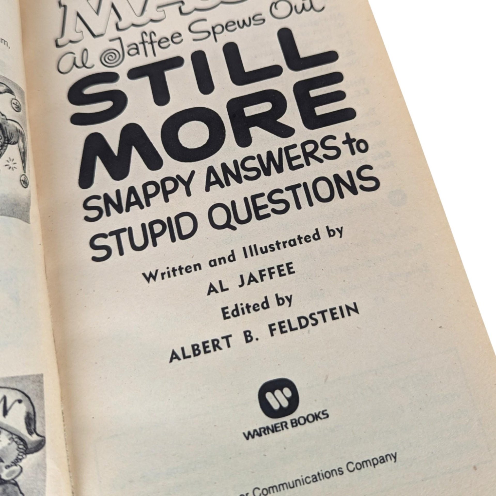 1988 Mad's Al Jaffee Snappy Answers to Stupid Questions