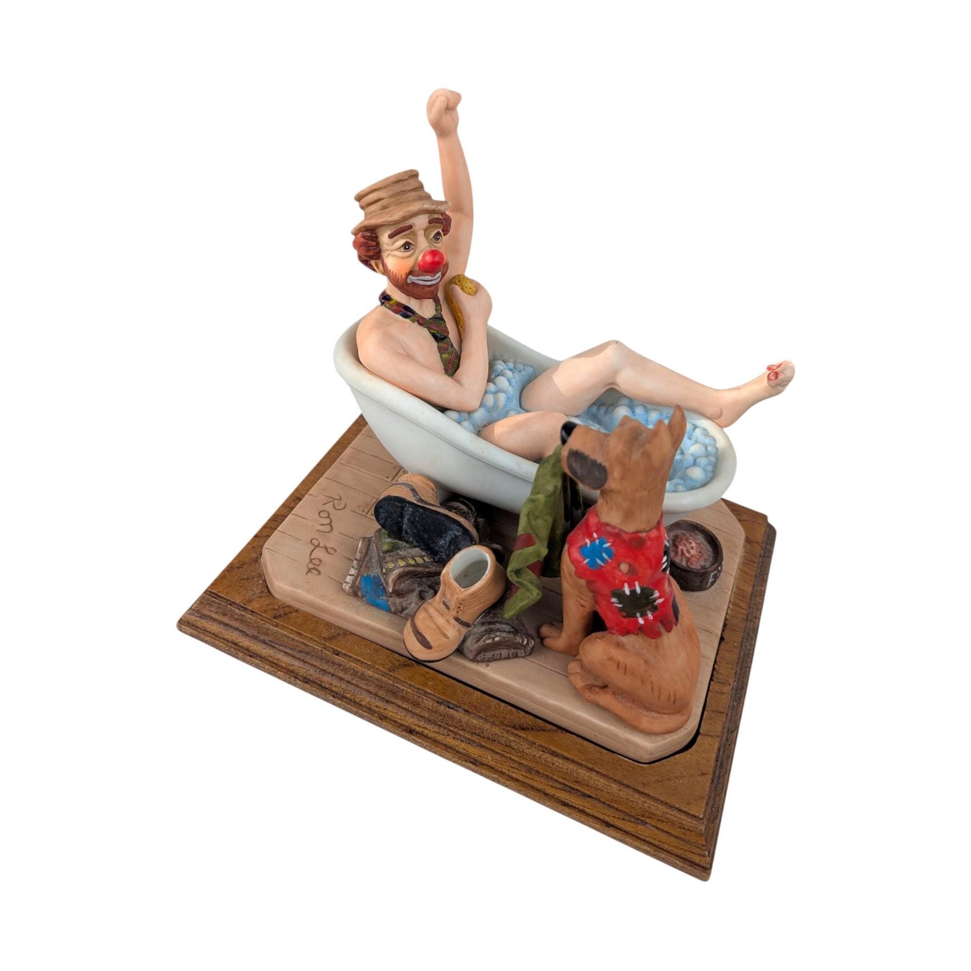 Vintage Ron Lee "A Hard Day's Bath" Sample Figurine