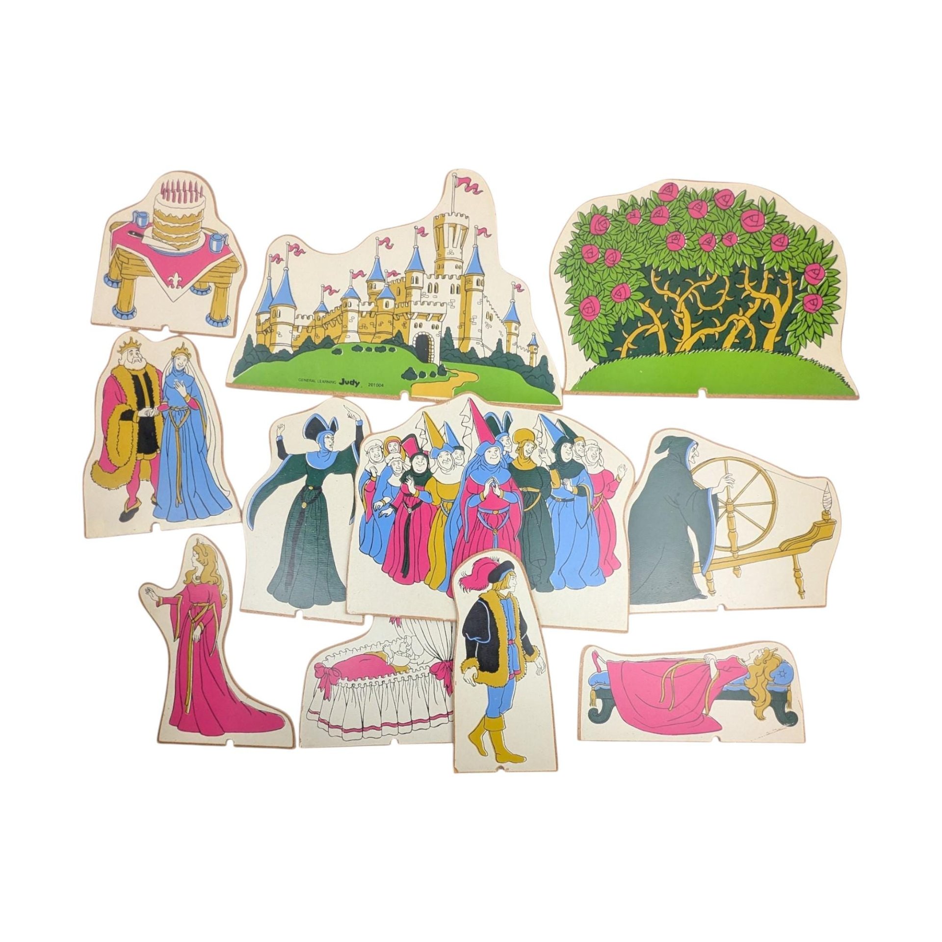 Vintage Sleeping Beauty Story Set: Judy Company 11 Pieces