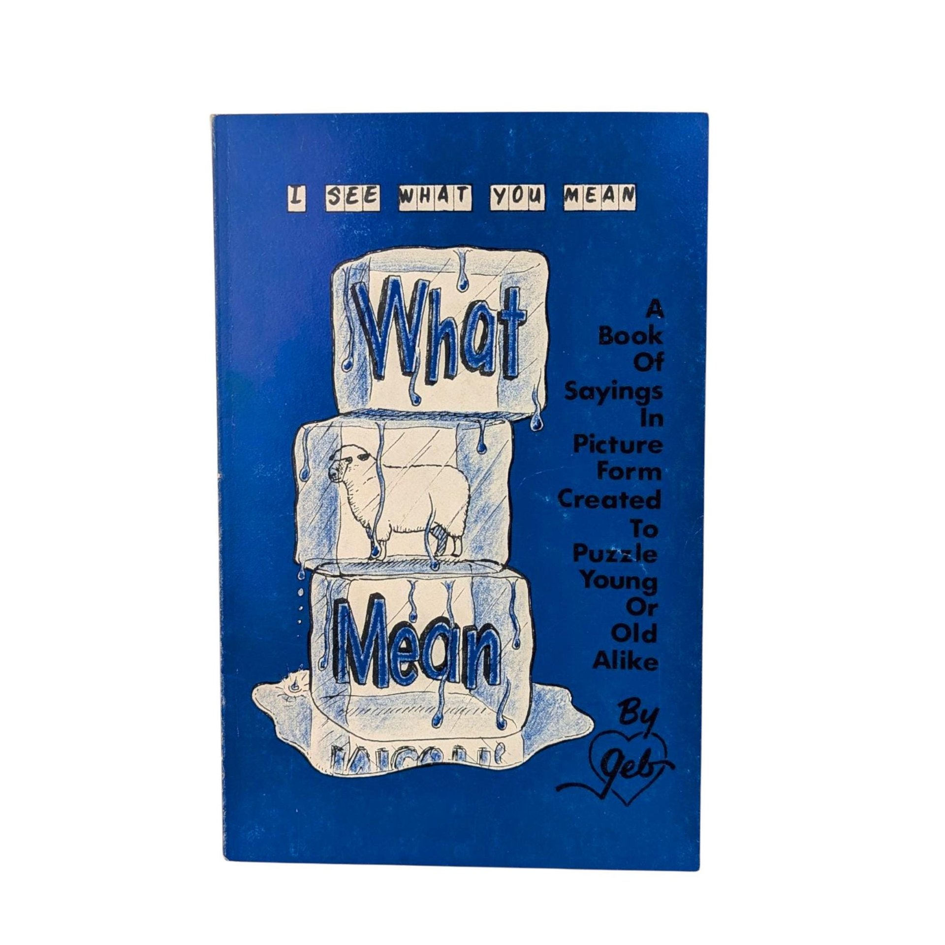 1979 "I See What You Mean" by Richard Gebhardt Signed Softcover