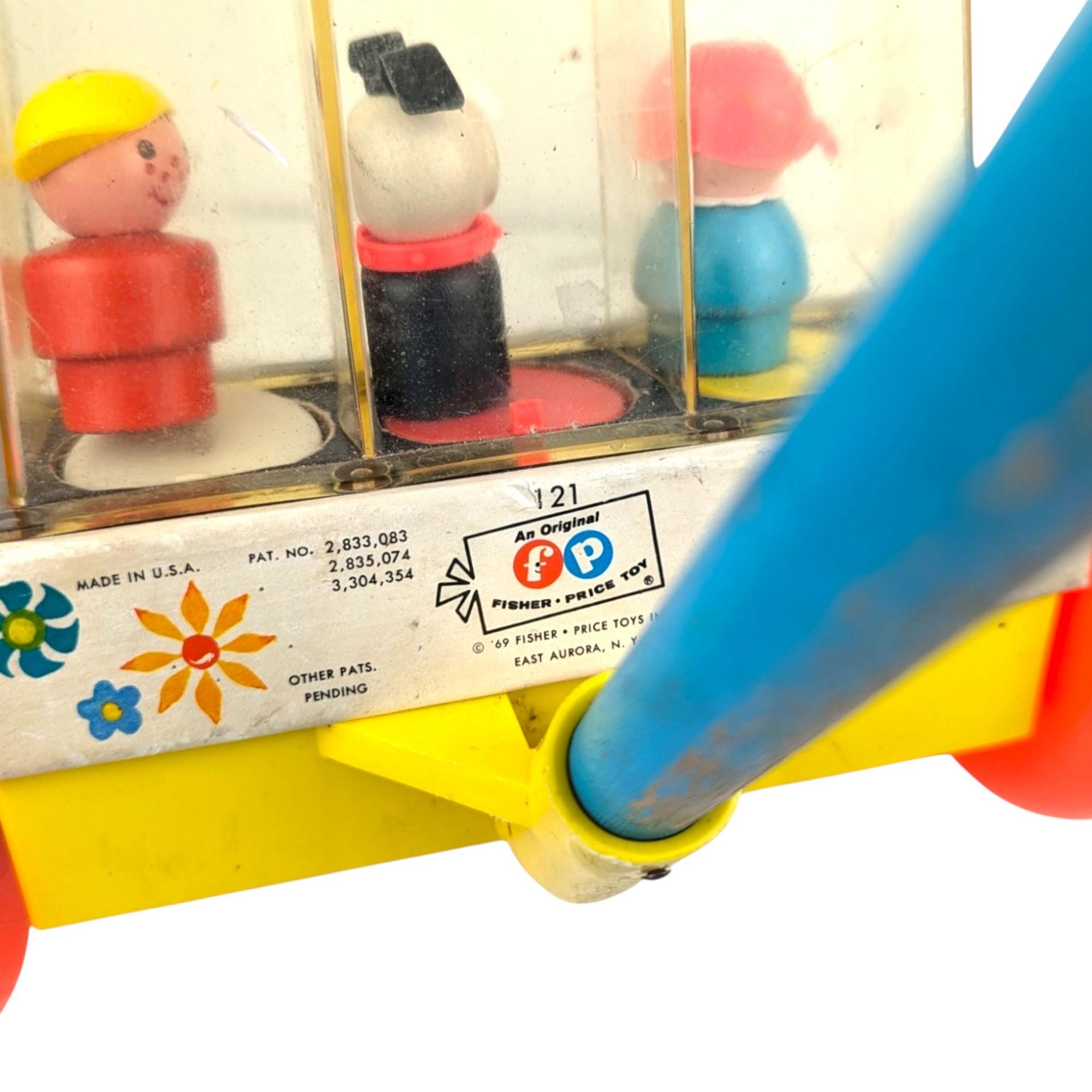 1969 Fisher-Price Happy Hoppers Push Toy