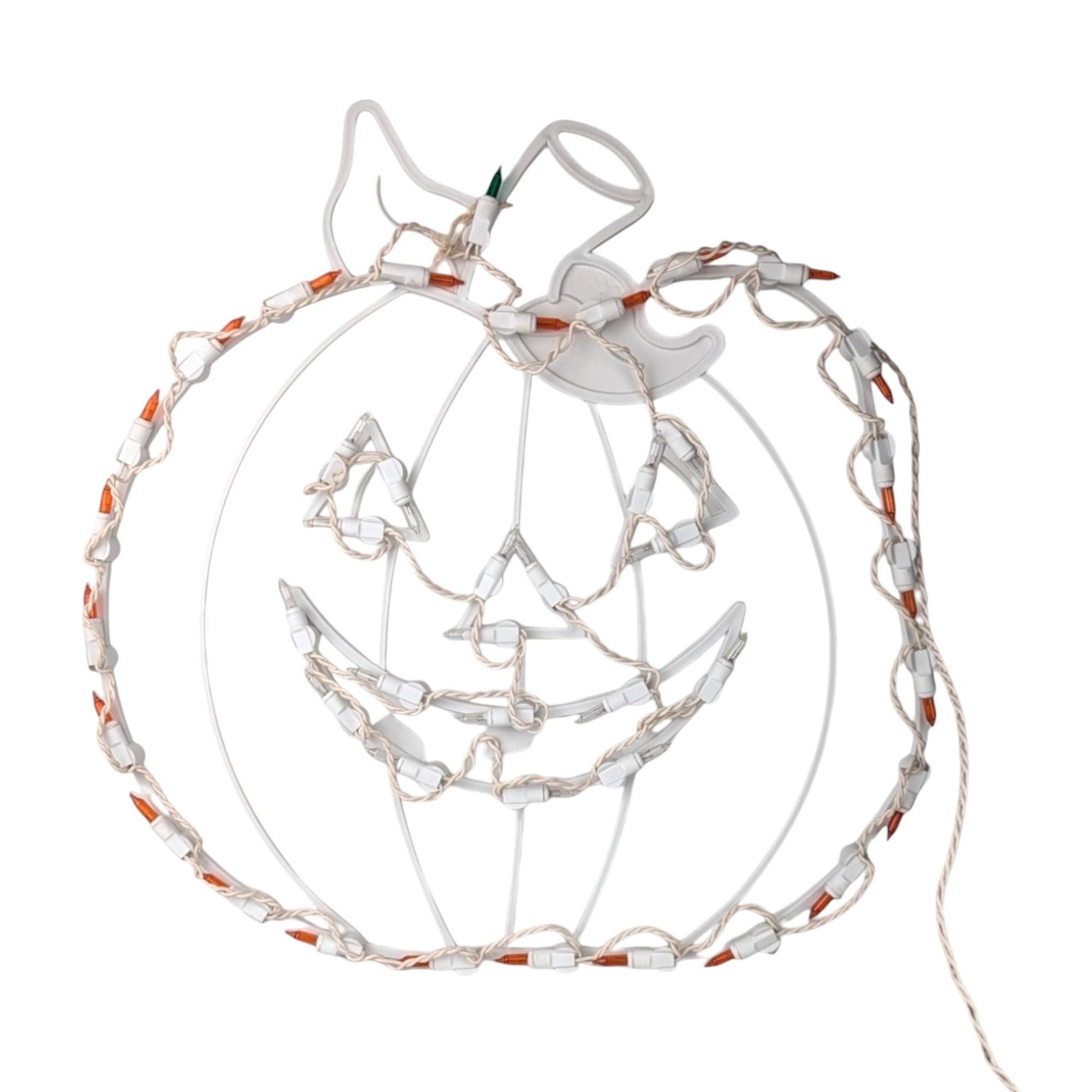 1995 Halloween Silhouettes Jack O'Lantern Light