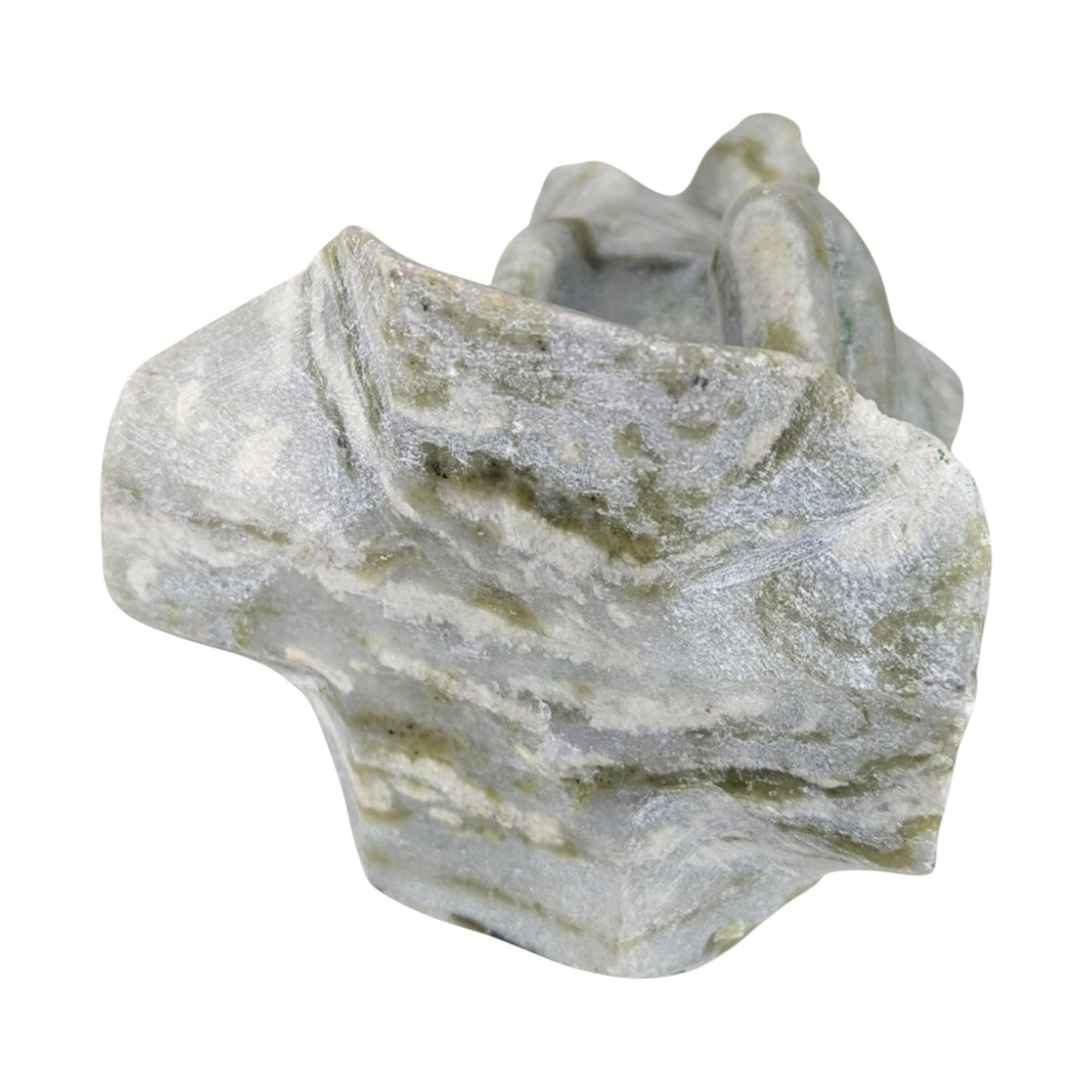 Vintage Chinese Hand-Carved Jade Frog Figurine