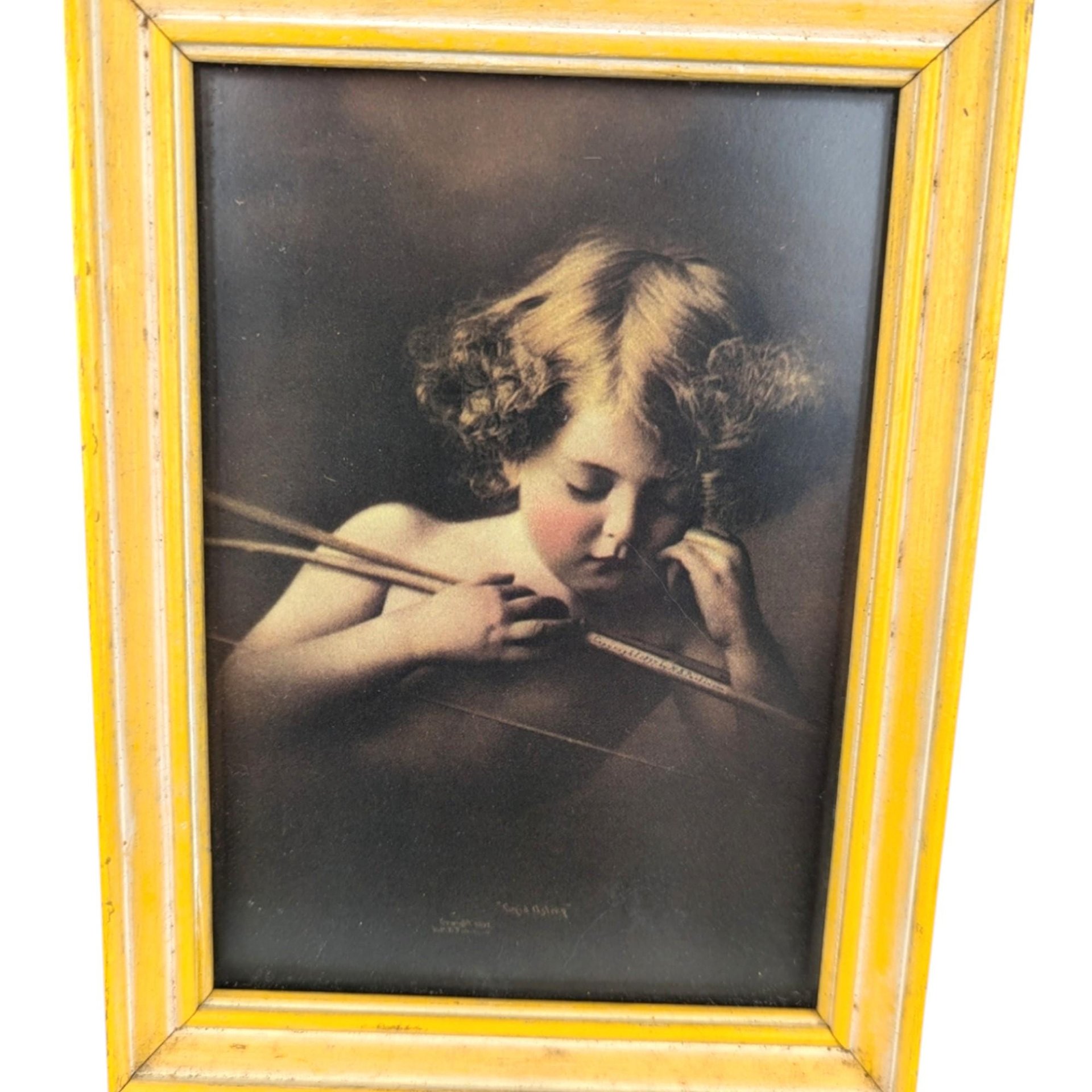 Vintage M.B. Parkinson Cupid Awake and Asleep Framed Prints