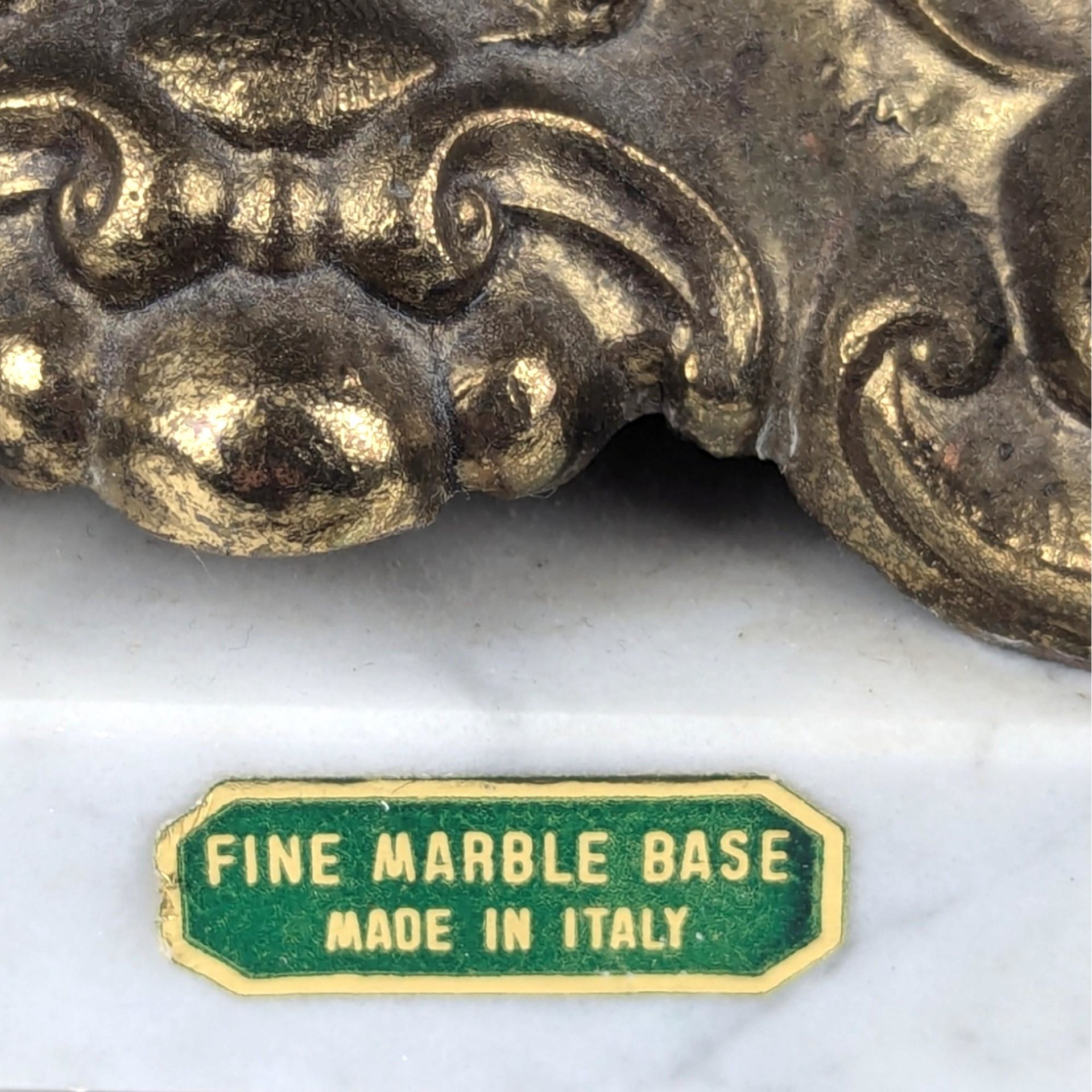 Vintage Italian Crystal and Marble Lidded Candy Dish