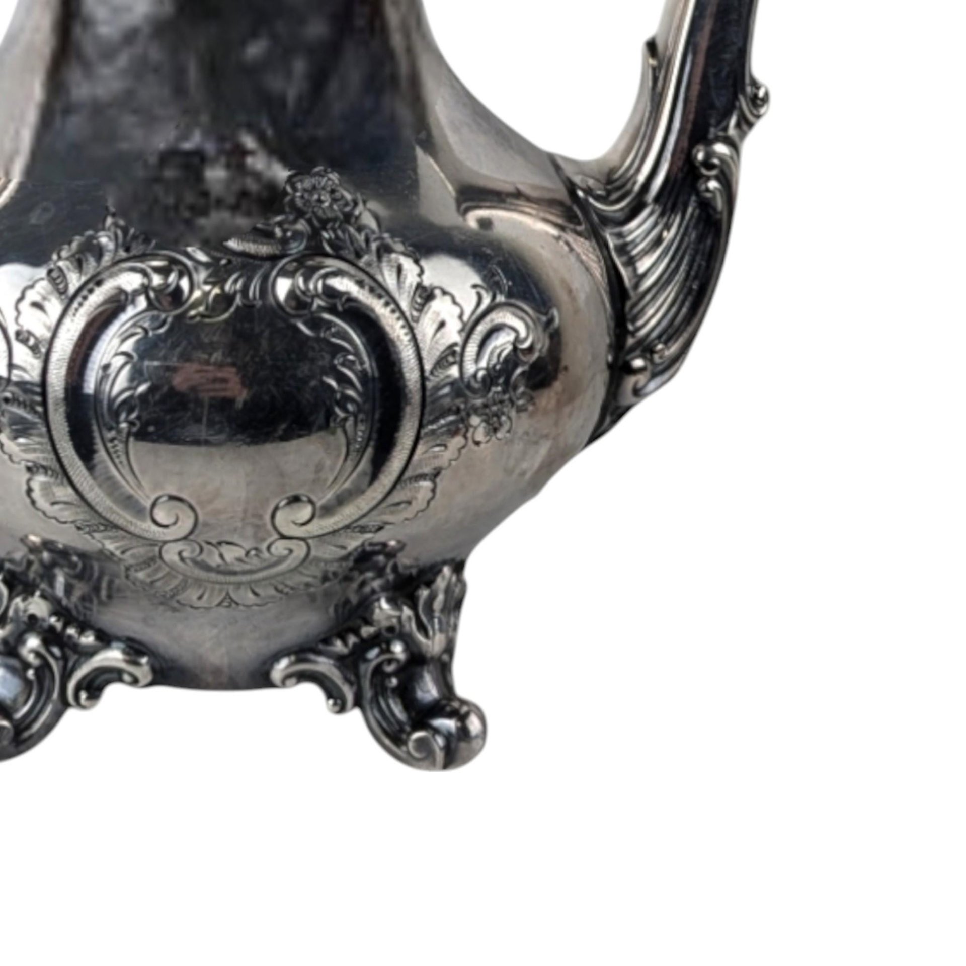 Vintage Reed & Barton Regent Hand Chased Silver Plated Teapot