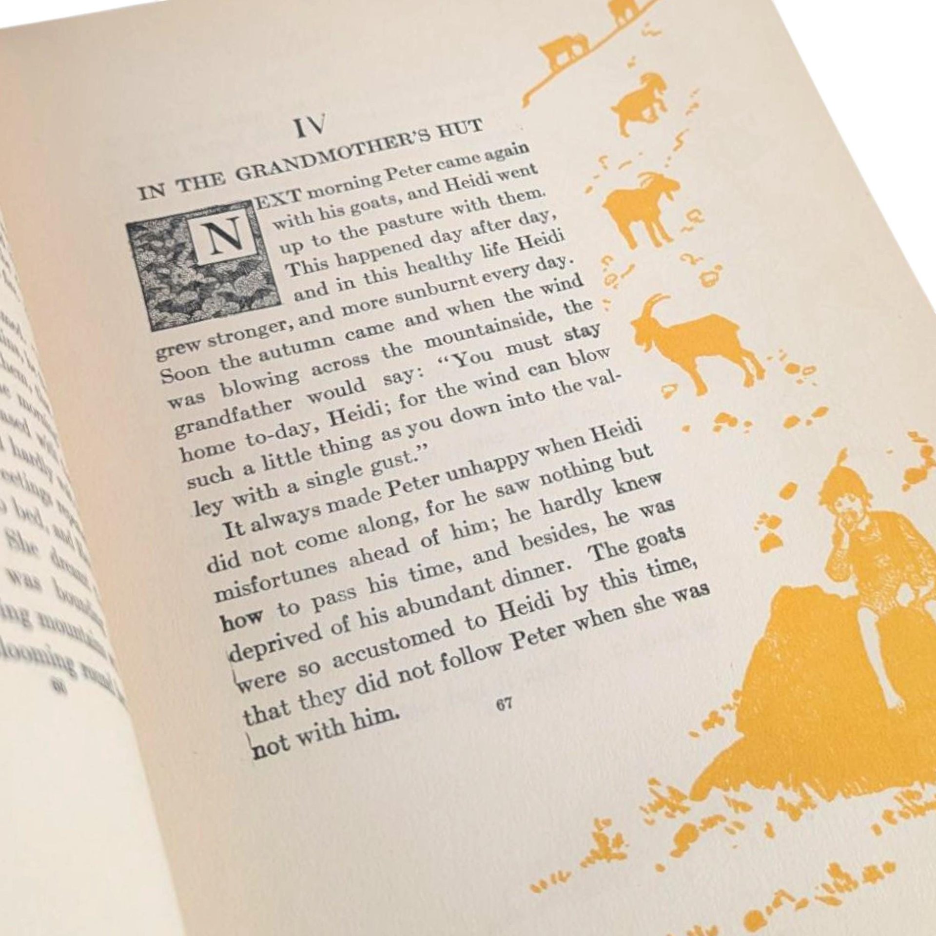 1919 Heidi by Johanna Spyri, Hardcover Book