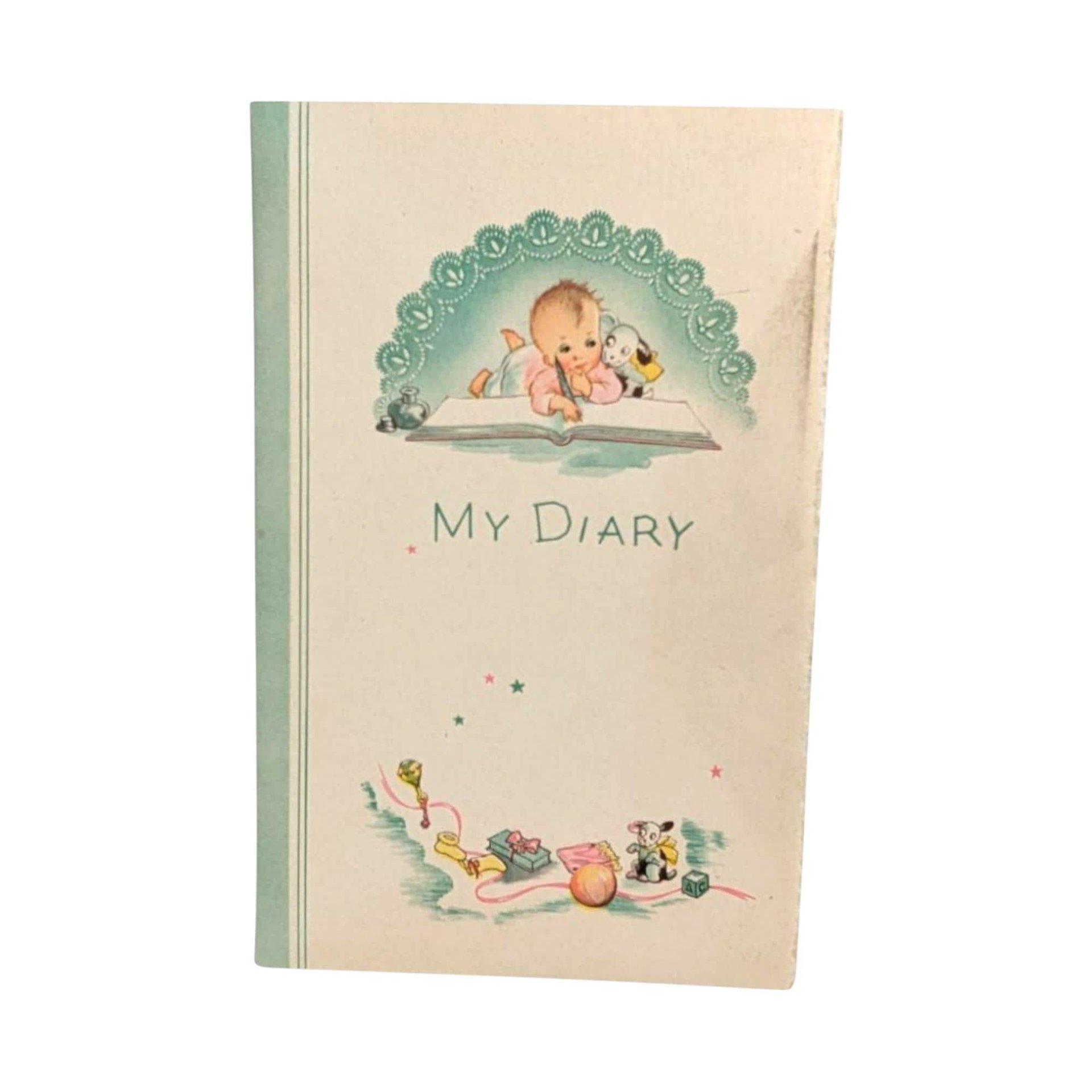 1936 My Diary Vintage Jeweler's Baby Book