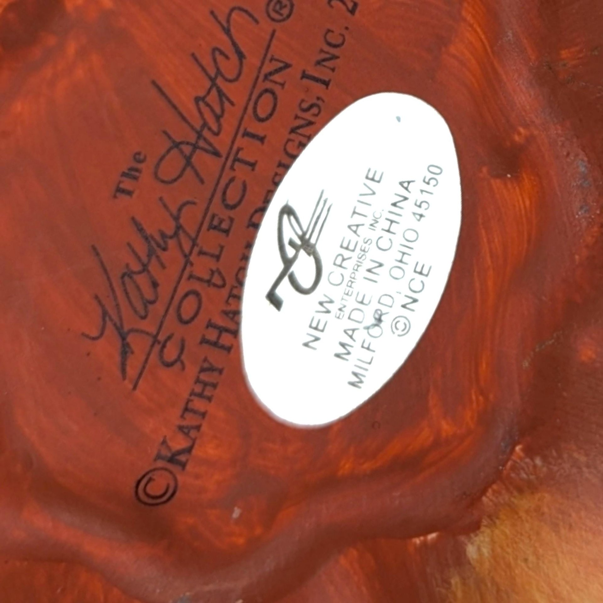 2002 Kathy Hatch Ceramic Candle Holder