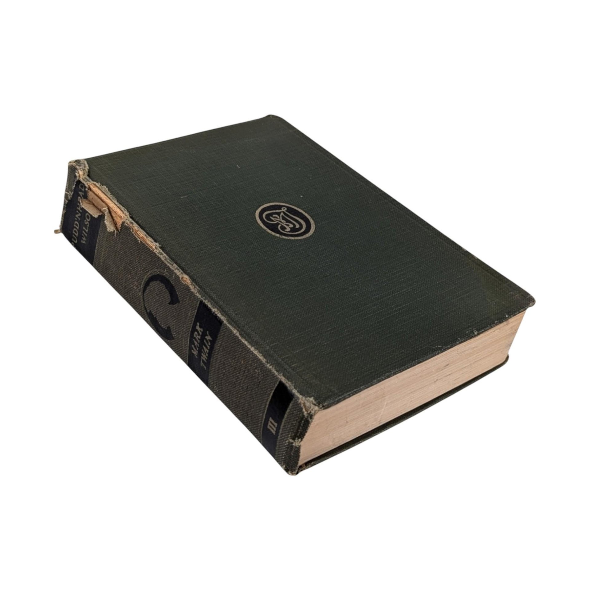 1922 Harper & Brothers Pudd'nhead Wilson Hardcover, Mark Twain