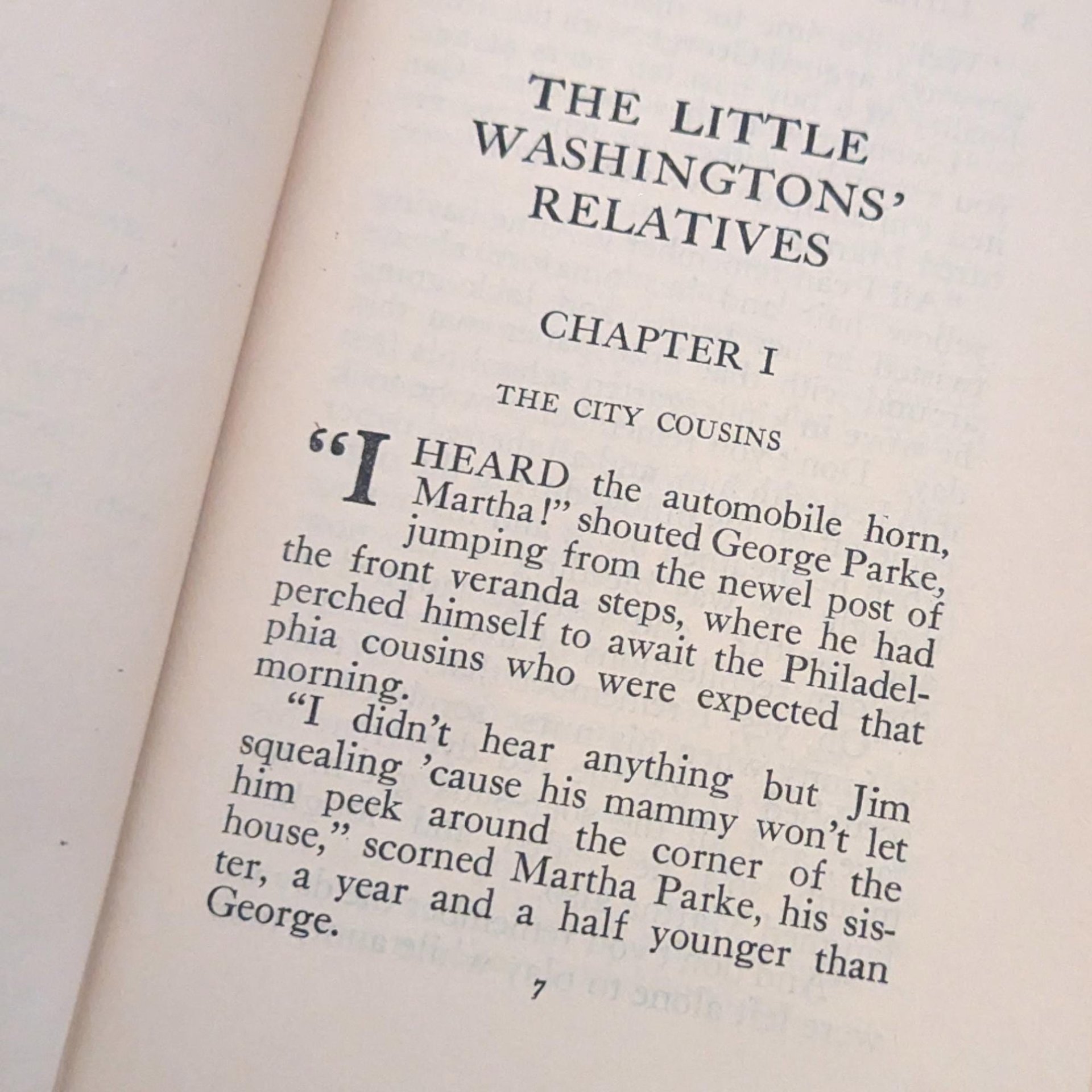 1918 Antique Children's Book Set: The Little Washingtons by Lillian Elizabeth Roy